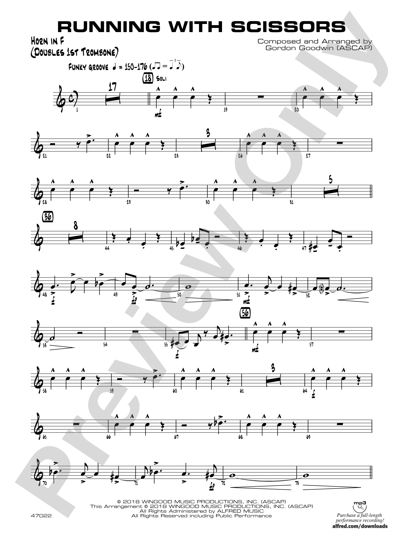 Running with Scissors: 1st F Horn