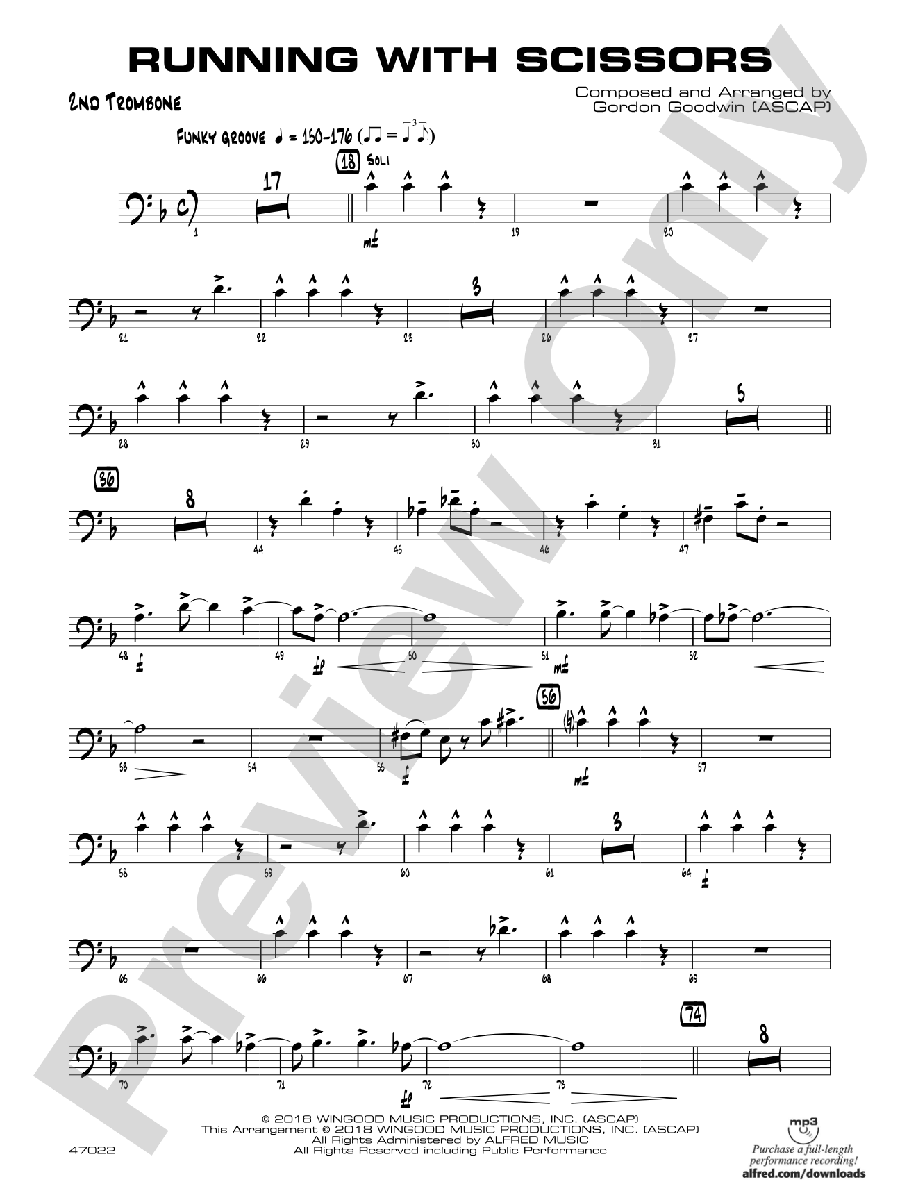 Running with Scissors: 2nd Trombone