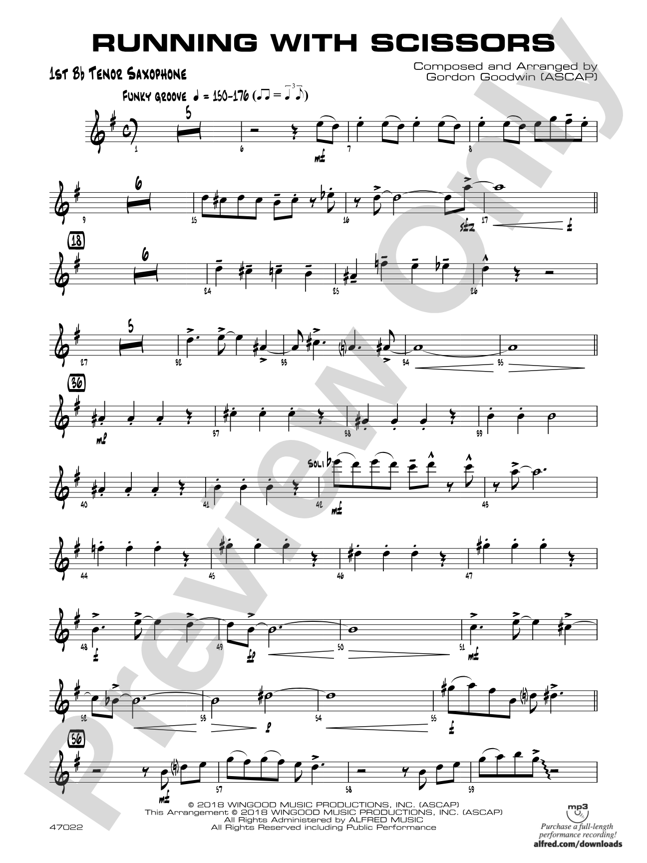 Running with Scissors: B-flat Tenor Saxophone