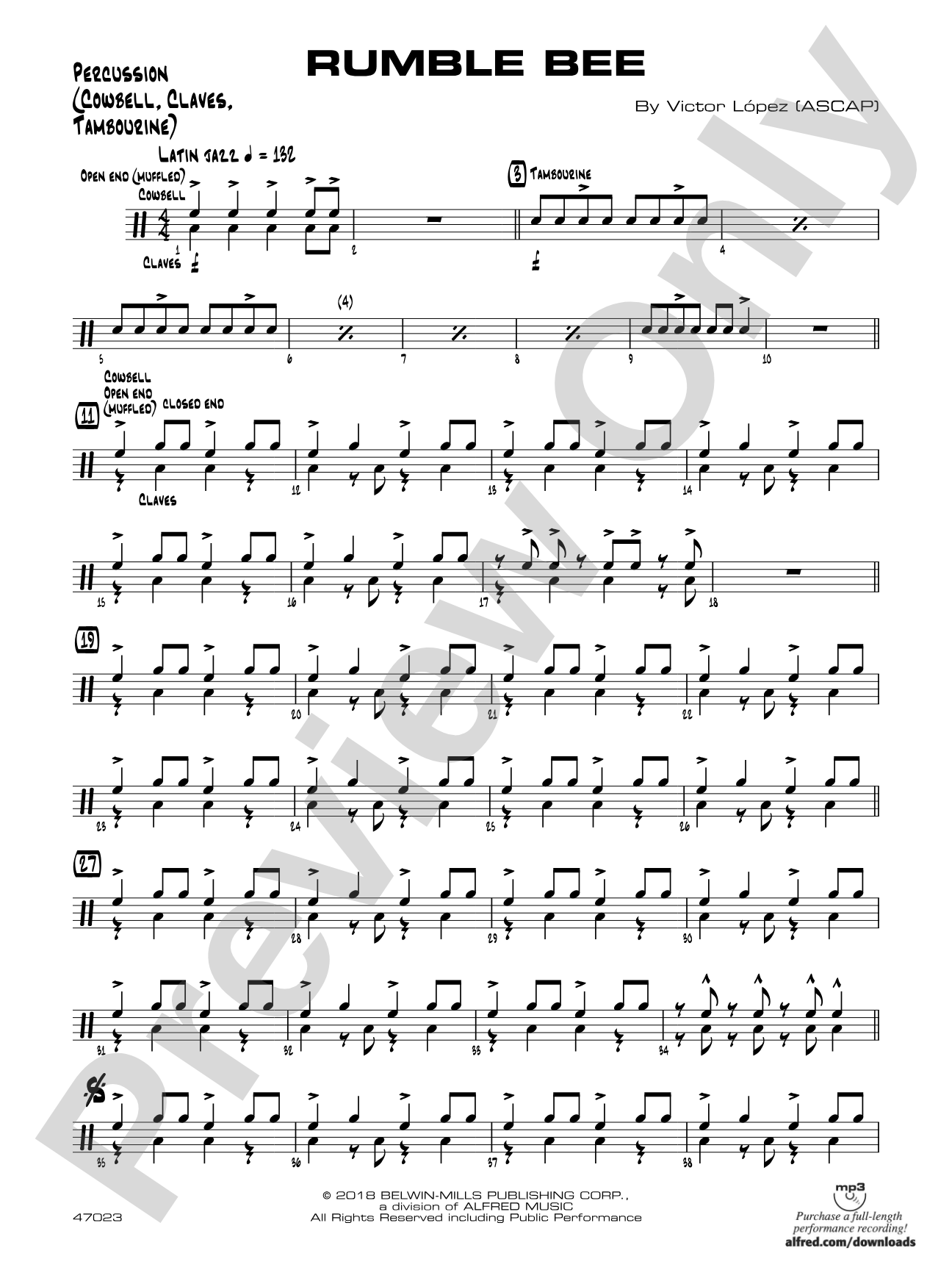 Rumble Bee: 1st Percussion