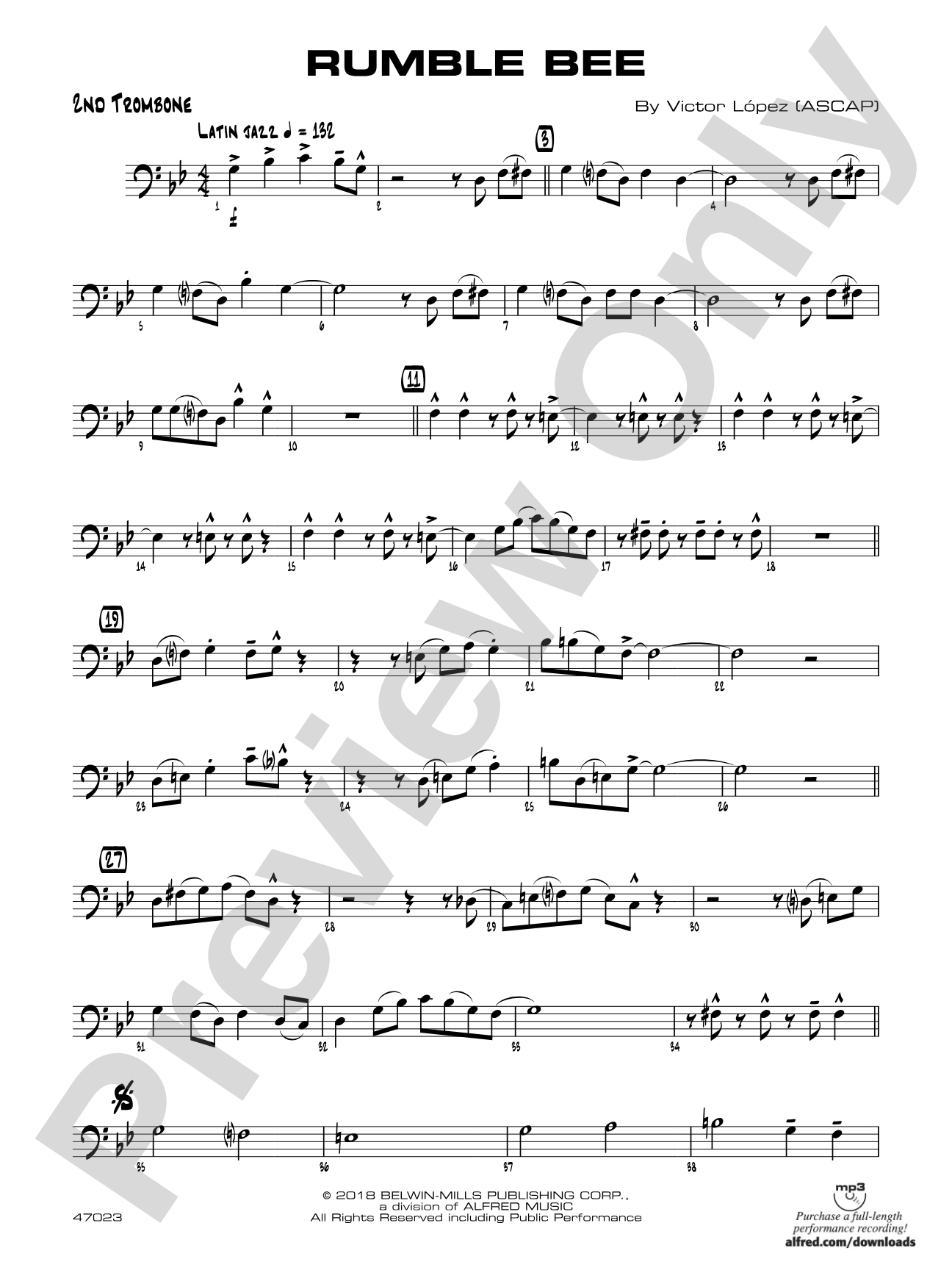 Rumble Bee: 2nd Trombone