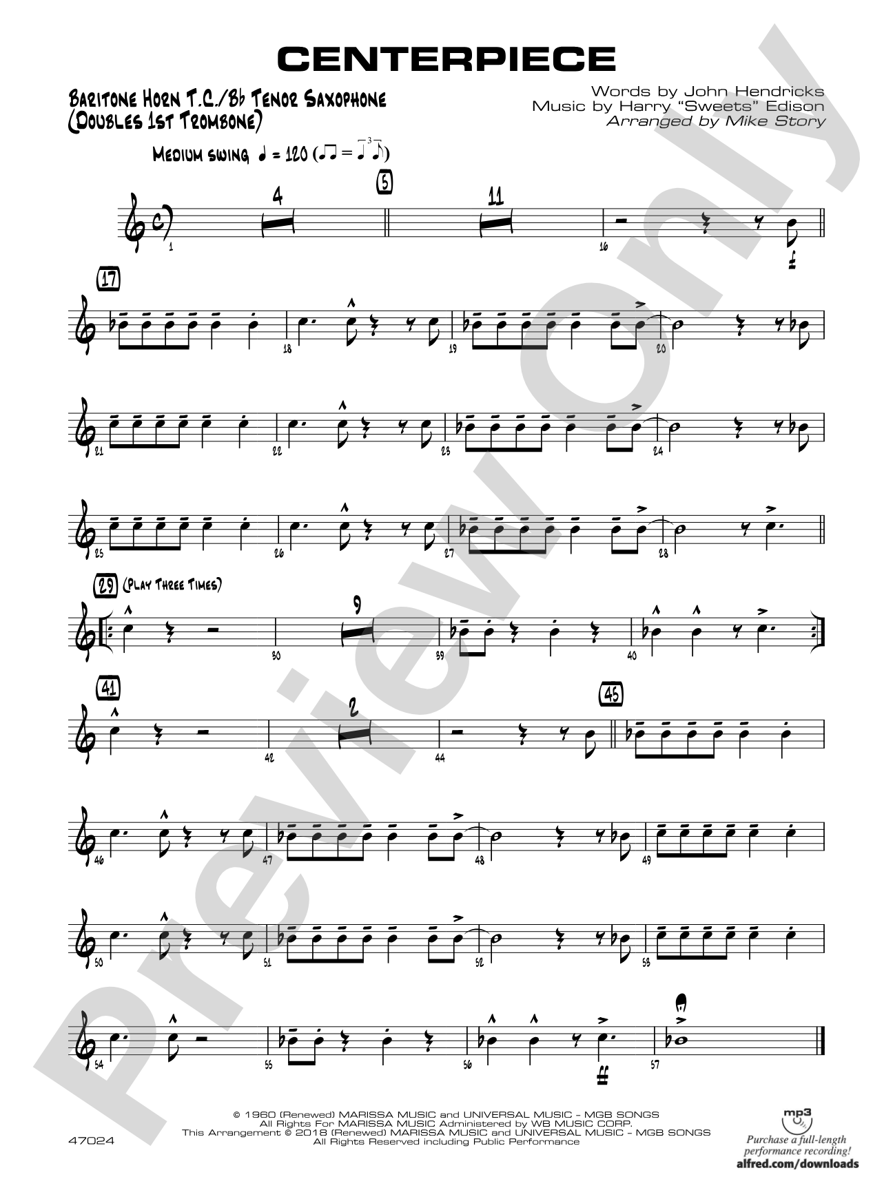 Centerpiece: Baritone T.C.