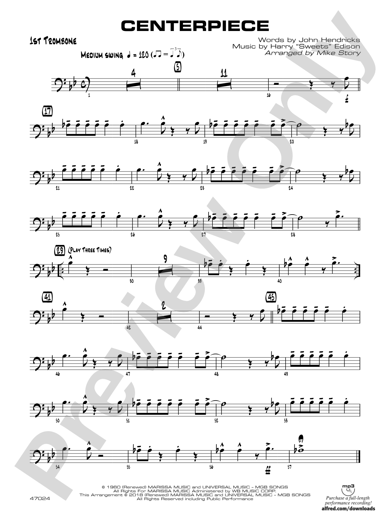 Centerpiece: 1st Trombone