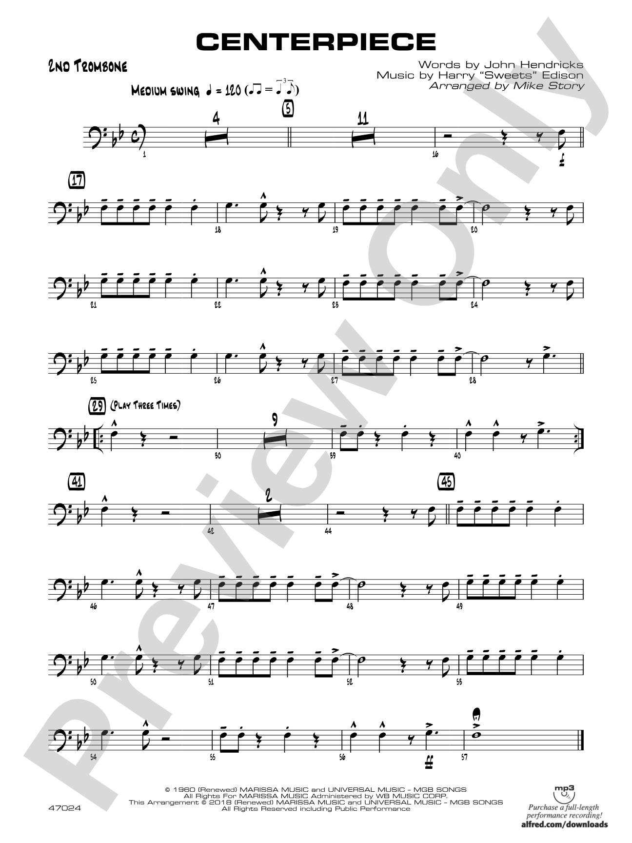 Centerpiece: 2nd Trombone