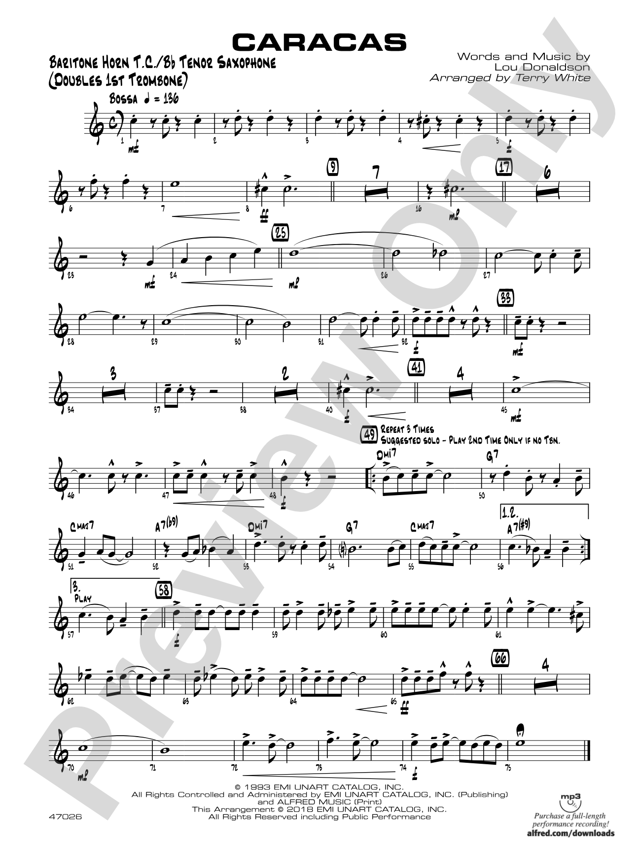 Caracas: Baritone T.C.