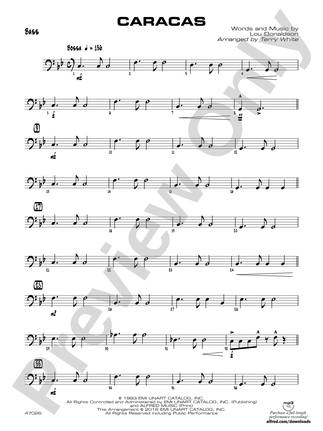 Caracas: String Bass