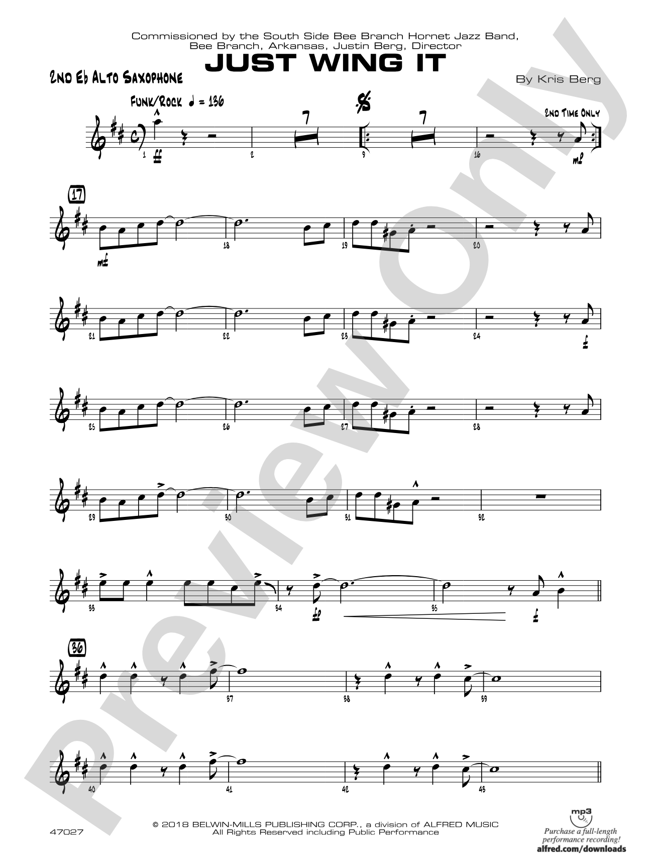 Just Wing It: 2nd E-flat Alto Saxophone
