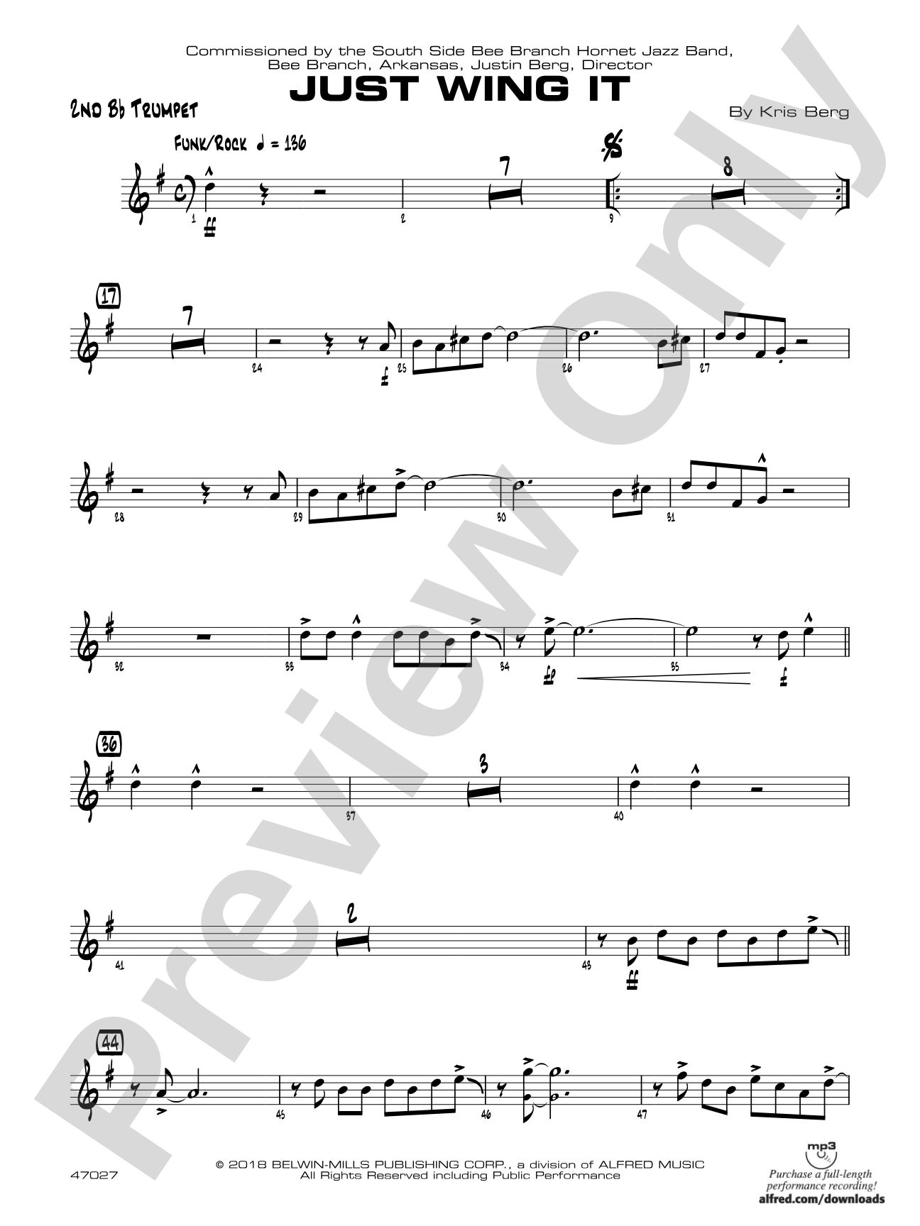Just Wing It: 2nd B-flat Trumpet