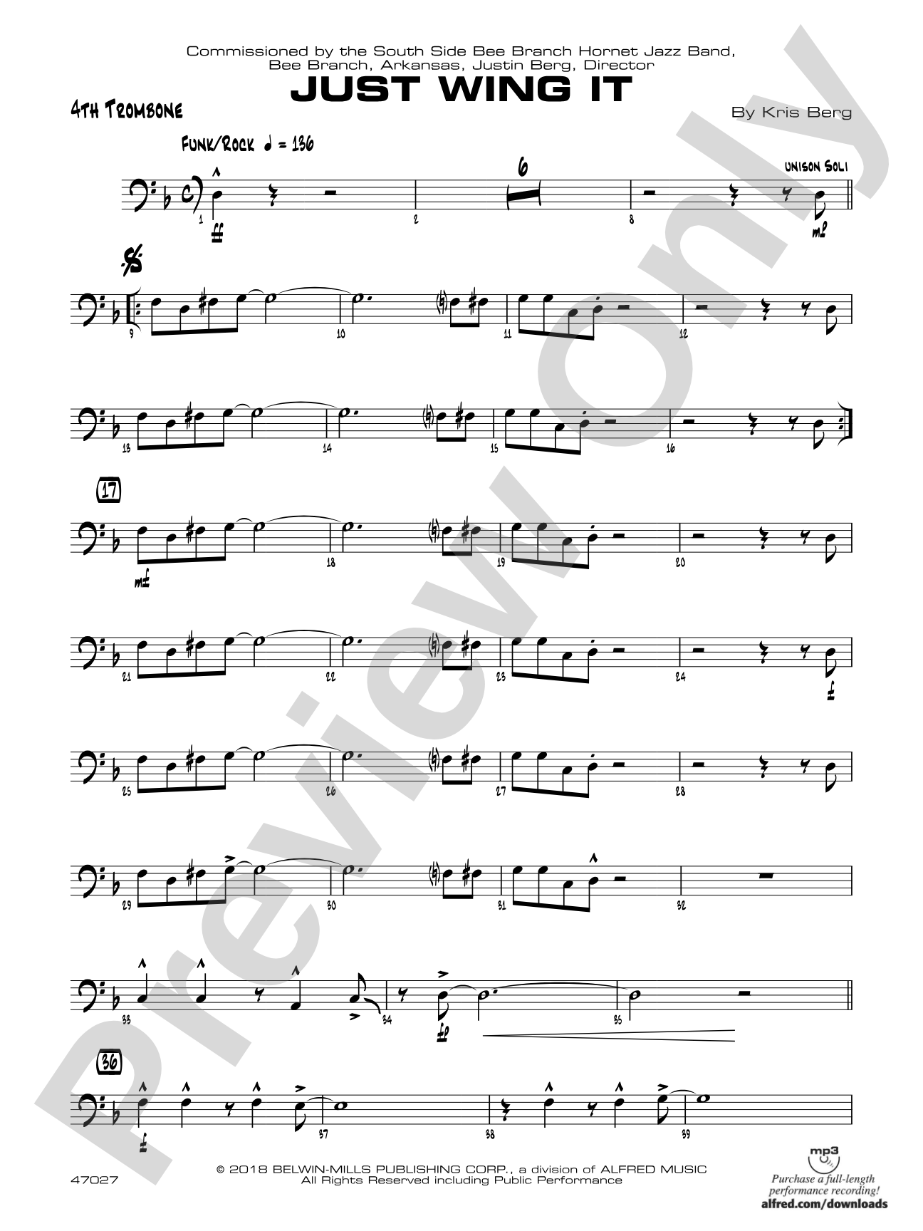 Just Wing It: 4th Trombone