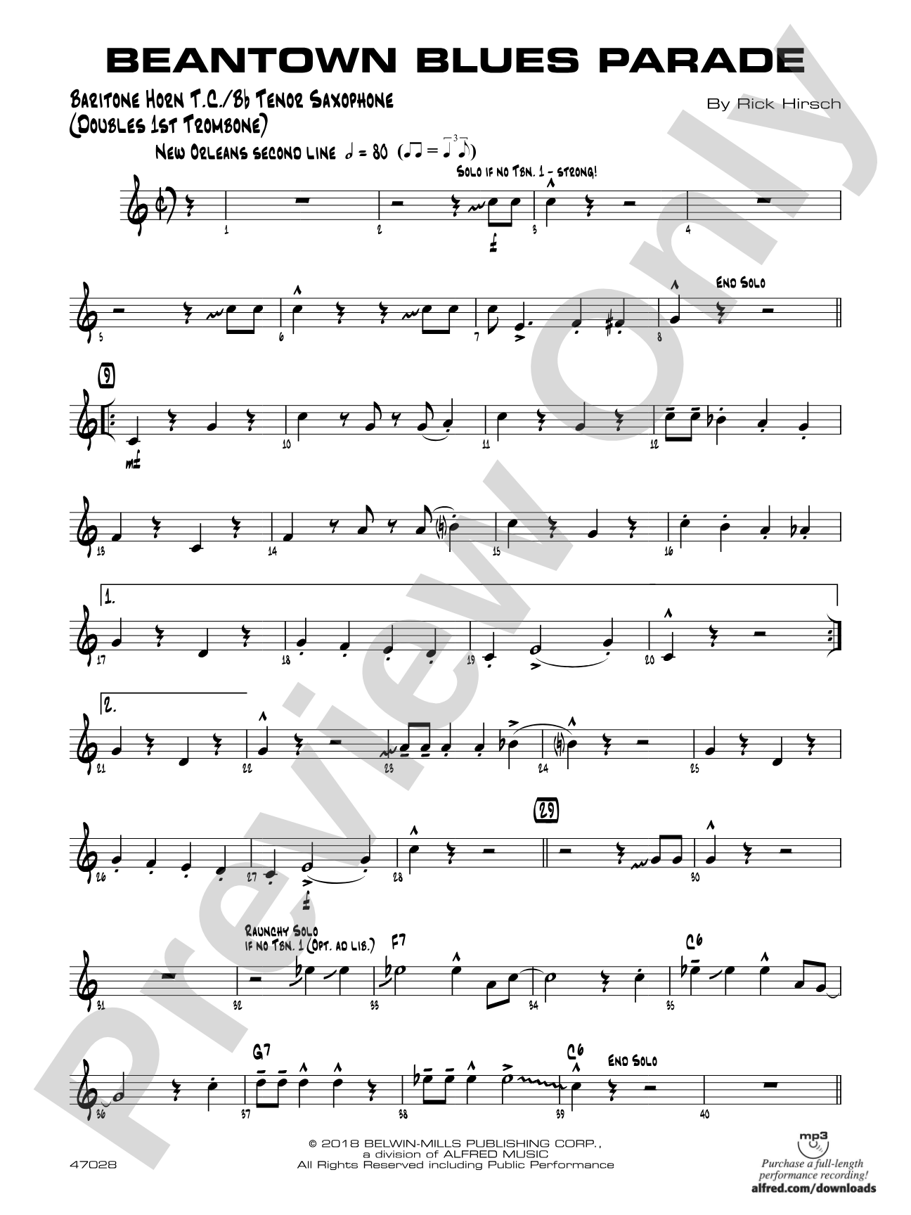 Beantown Blues Parade: Baritone T.C.