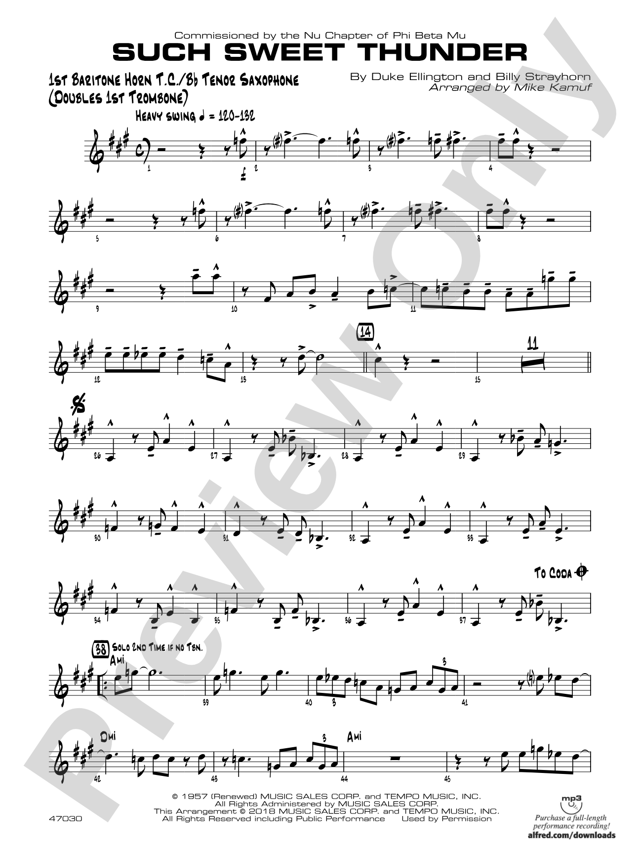 Such Sweet Thunder: Baritone T.C.