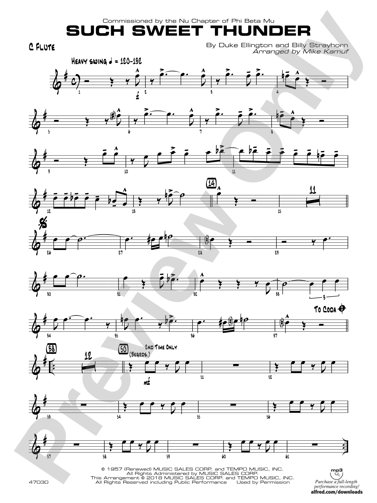 Such Sweet Thunder: Flute