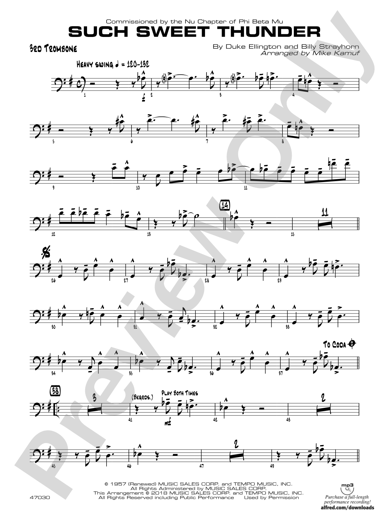 Such Sweet Thunder: 3rd Trombone