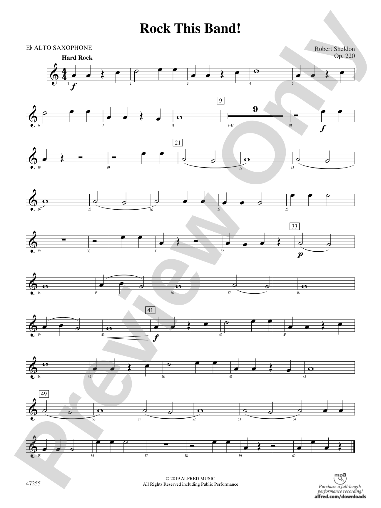 Rock This Band!: E-flat Alto Saxophone