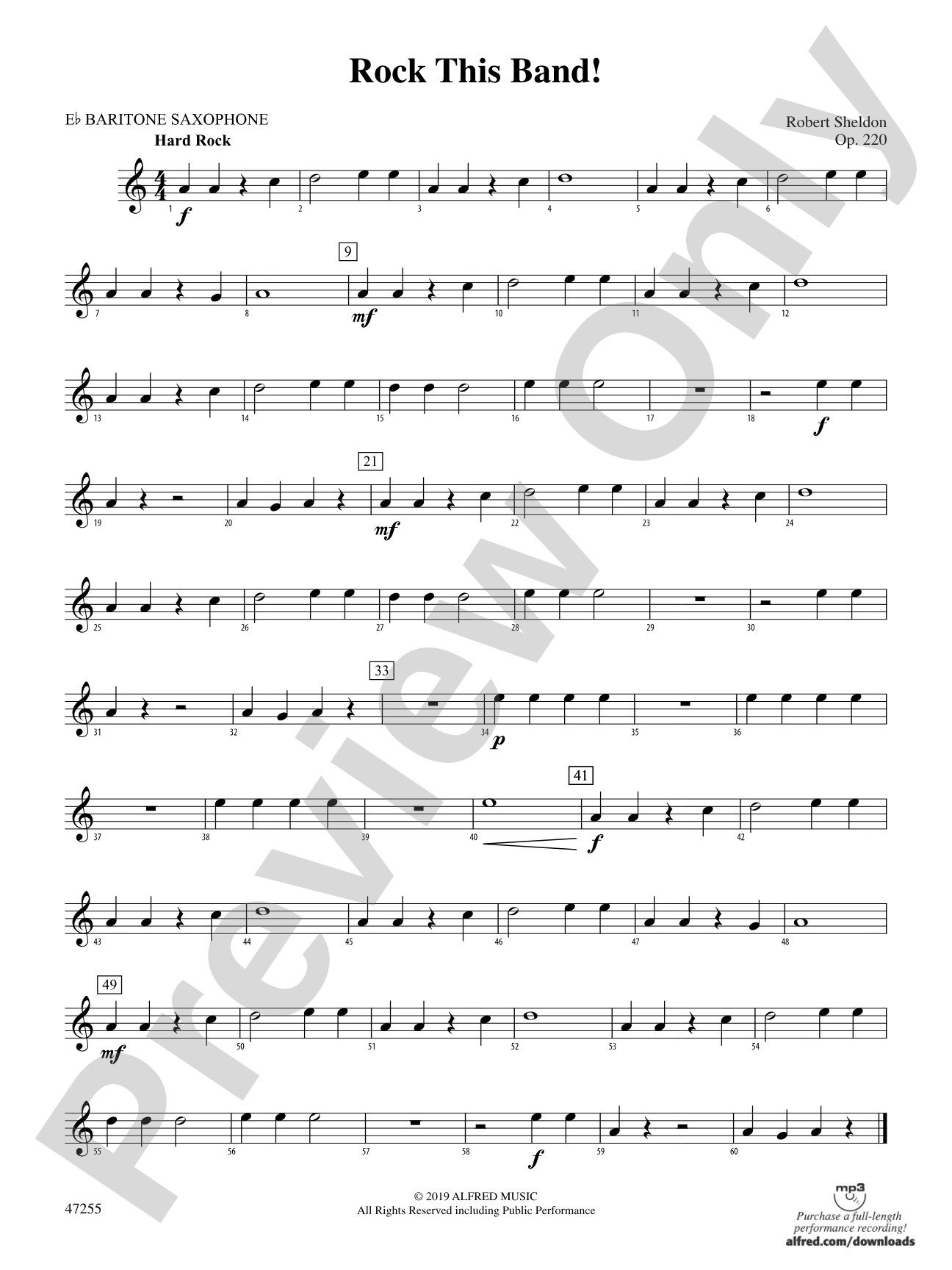 Rock This Band!: E-flat Baritone Saxophone