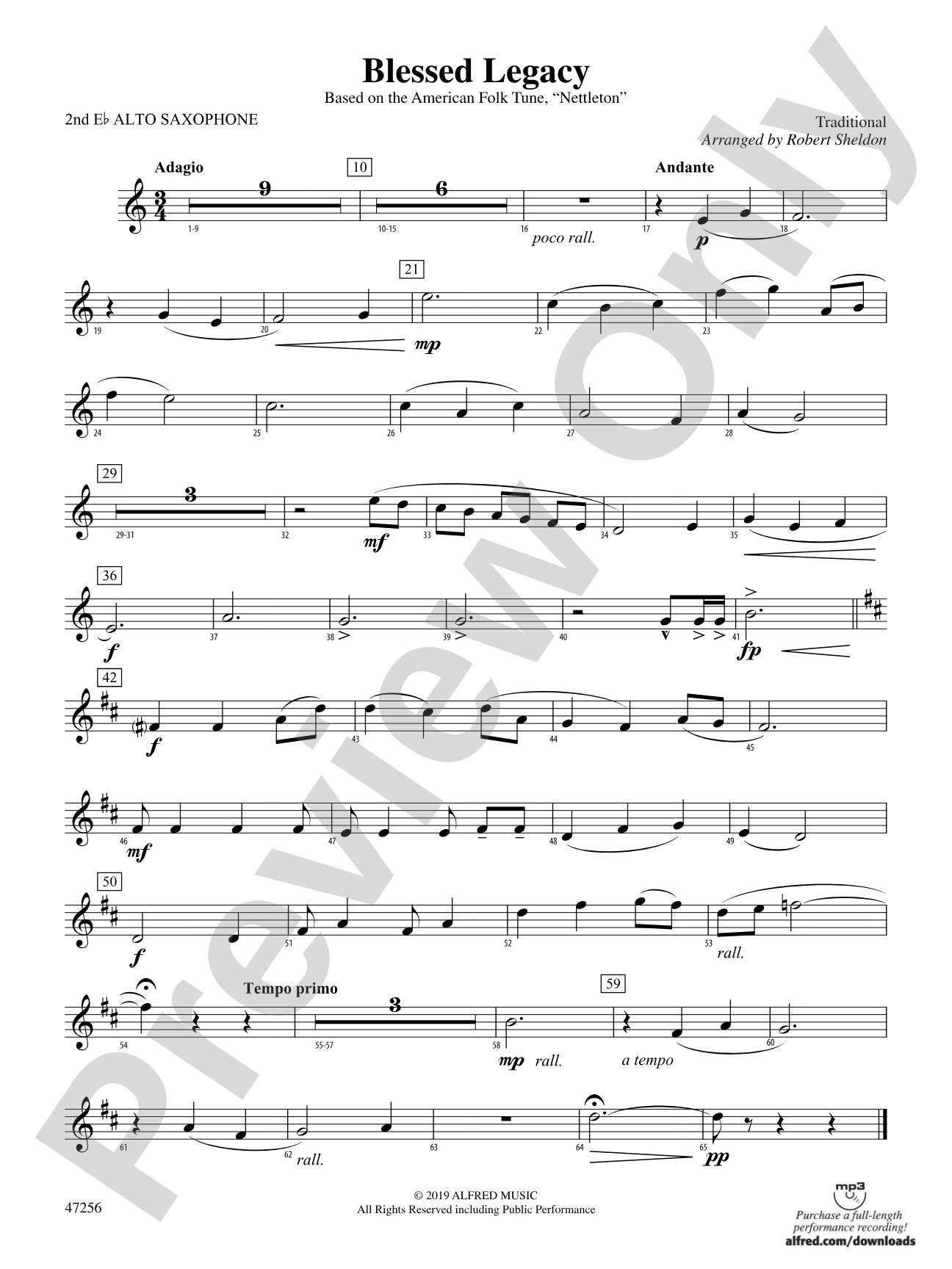 Blessed Legacy: 2nd E-flat Alto Saxophone