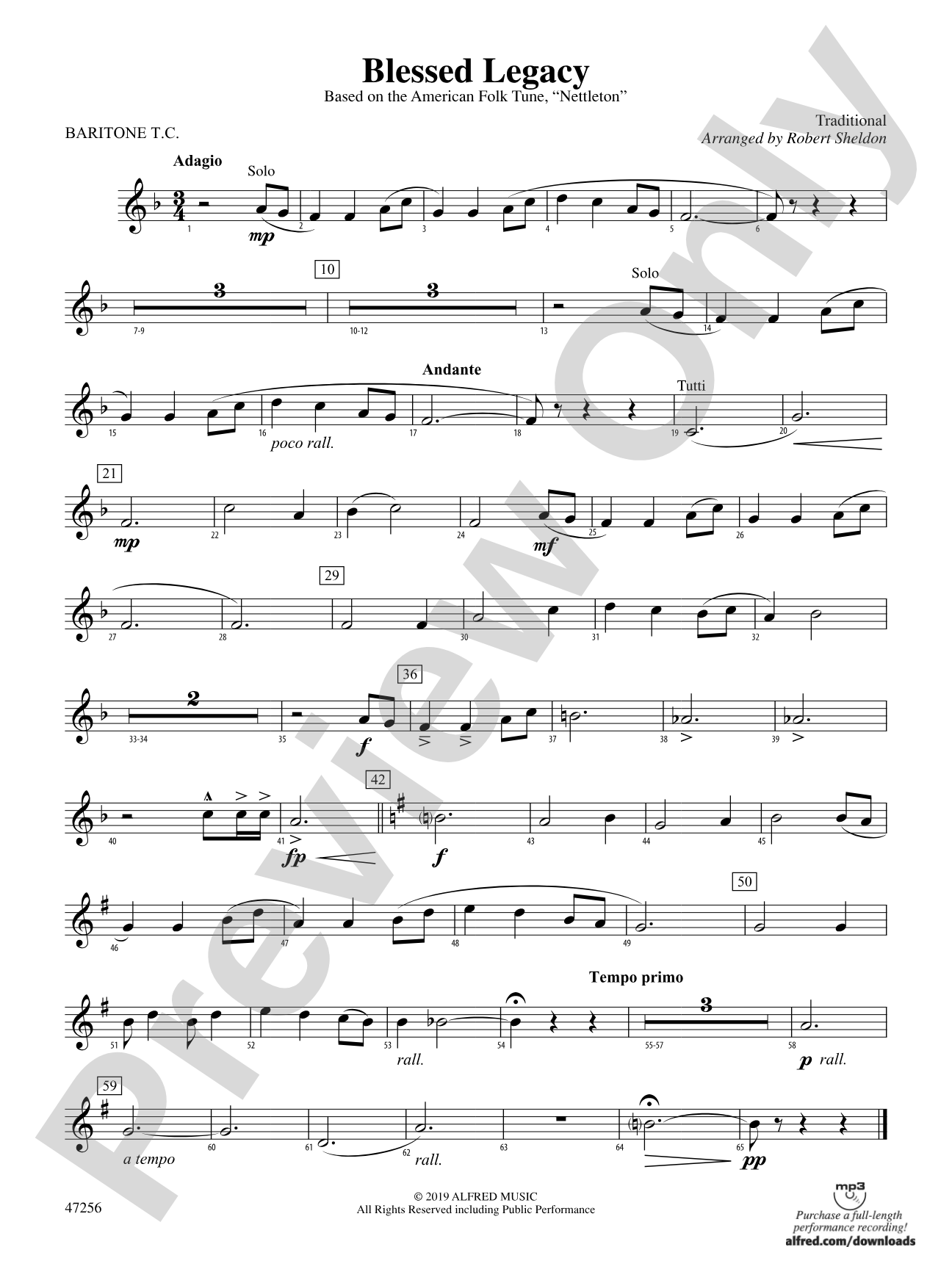 Blessed Legacy: Baritone T.C.