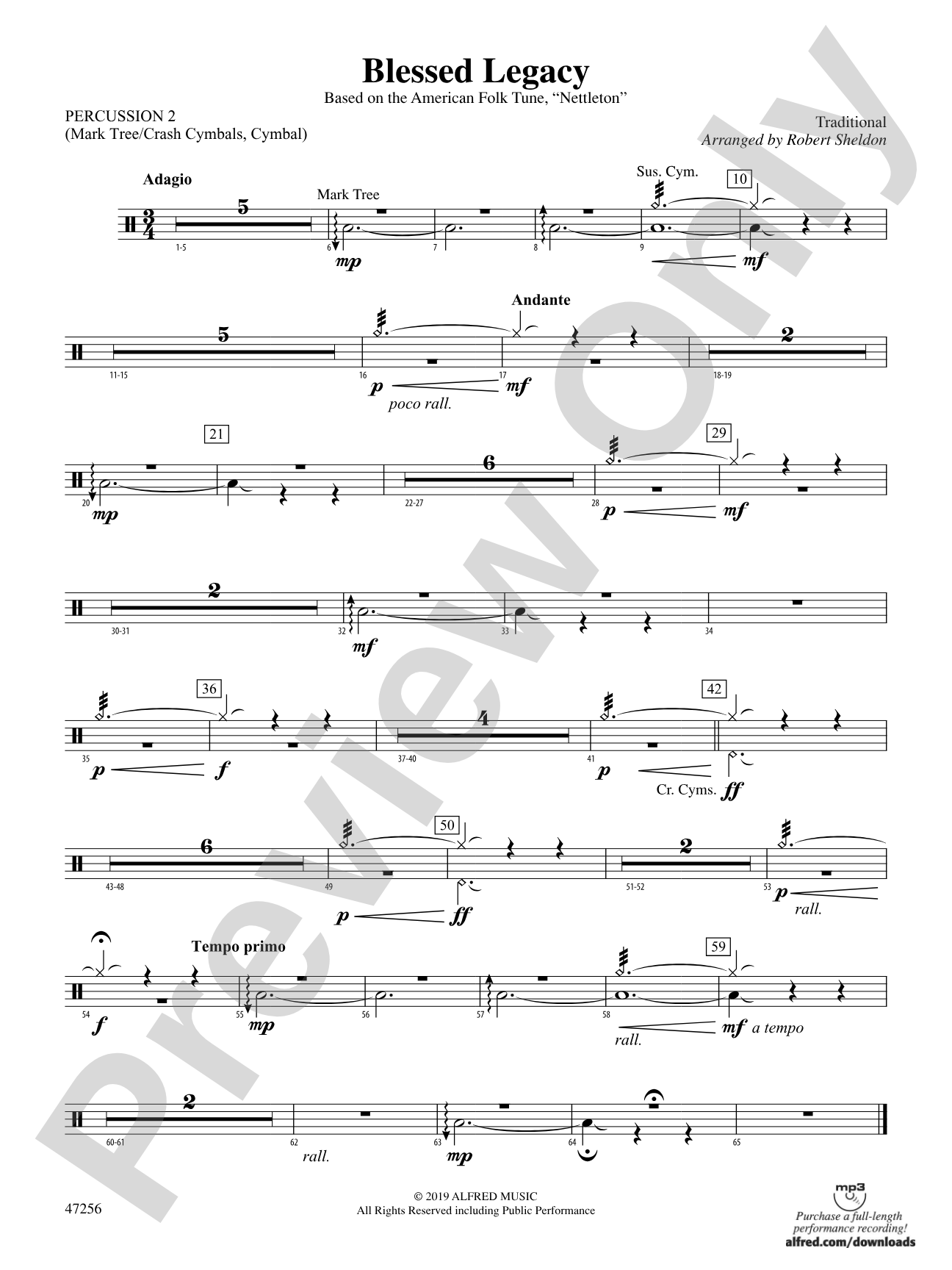 Blessed Legacy: 2nd Percussion
