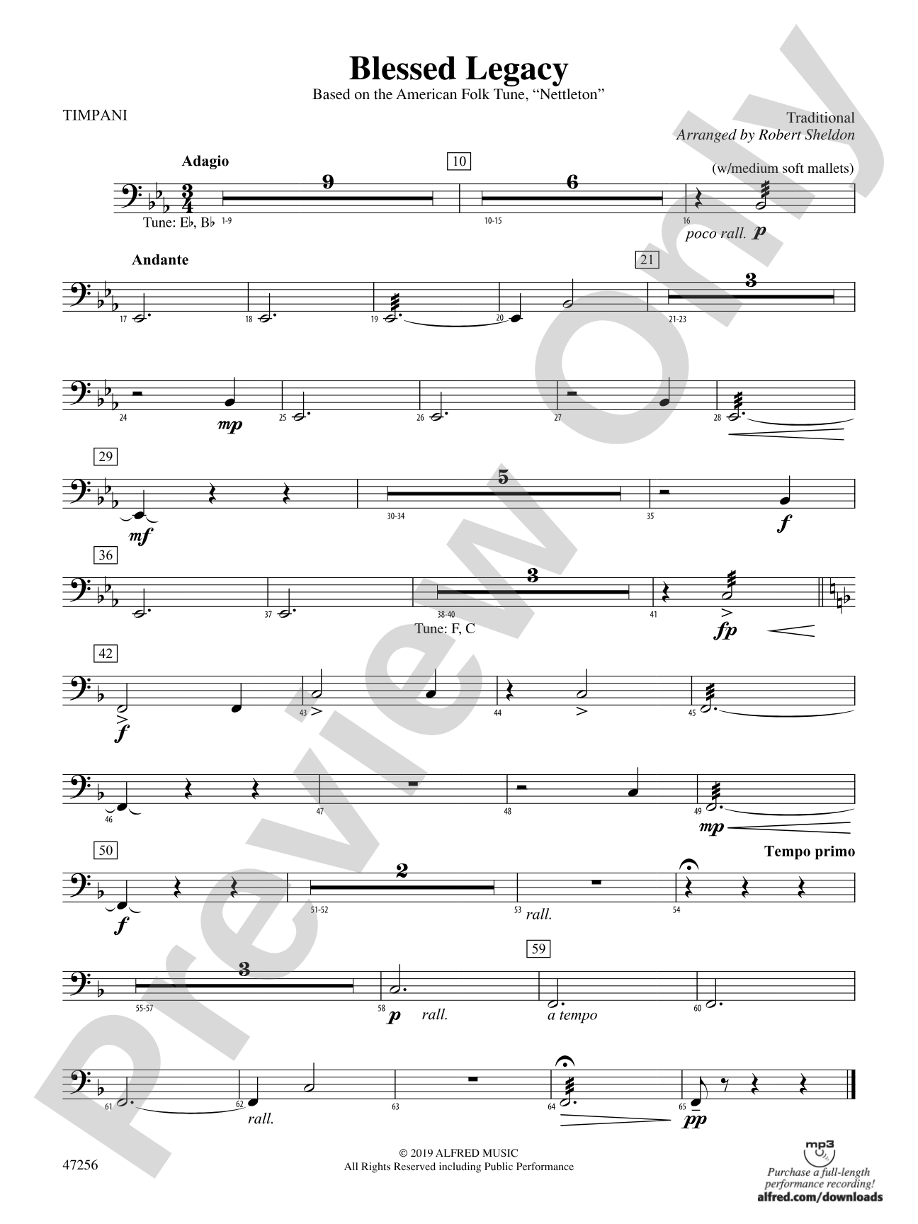 Blessed Legacy: Timpani