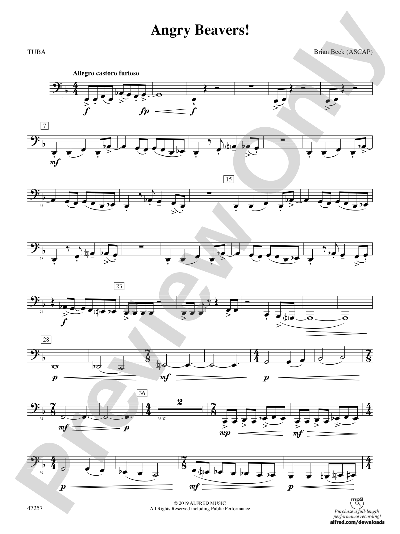 Angry Beavers!: Tuba