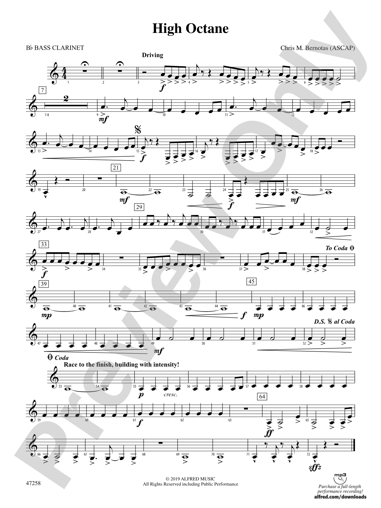 High Octane: B-flat Bass Clarinet