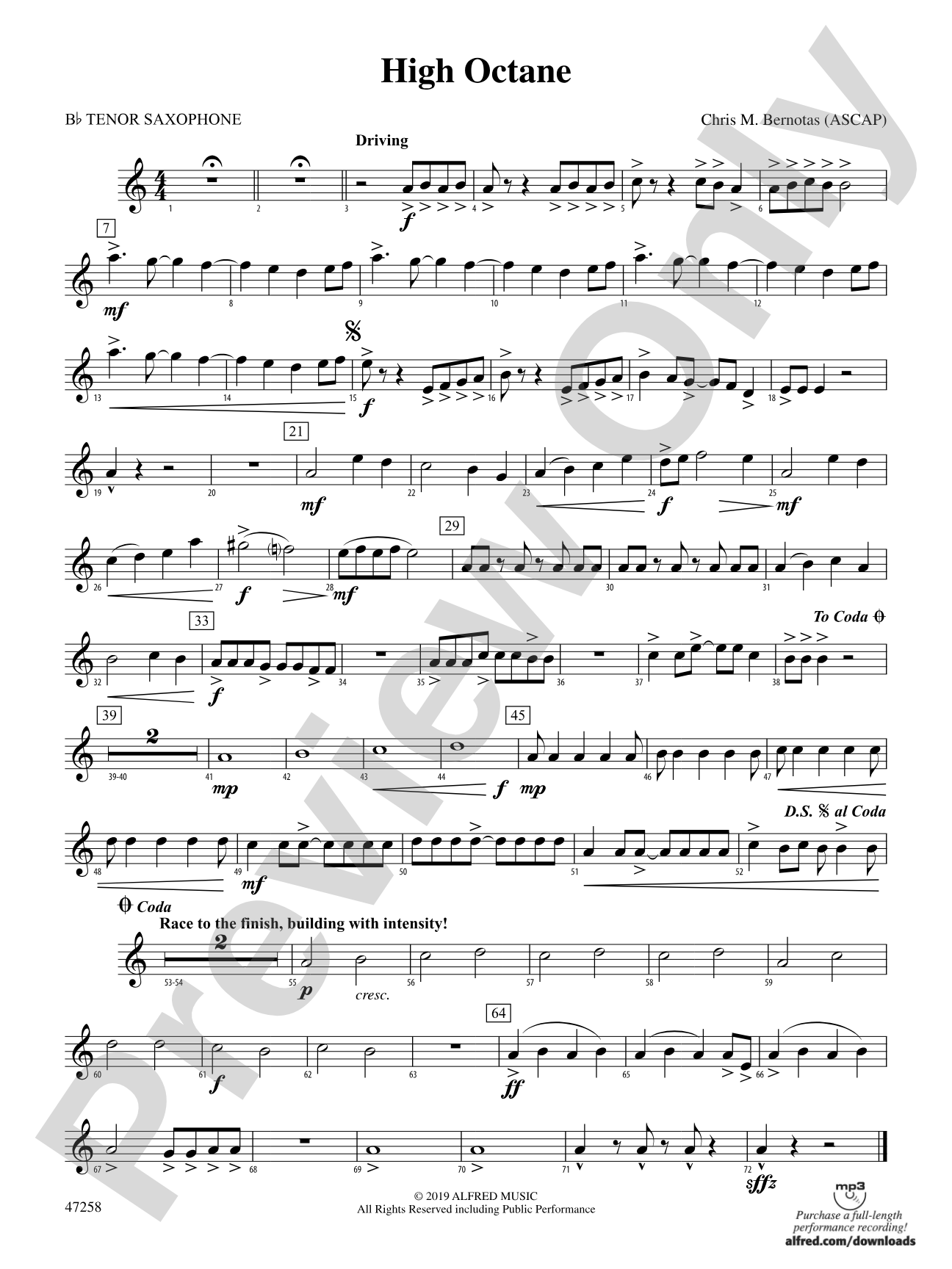 High Octane: B-flat Tenor Saxophone