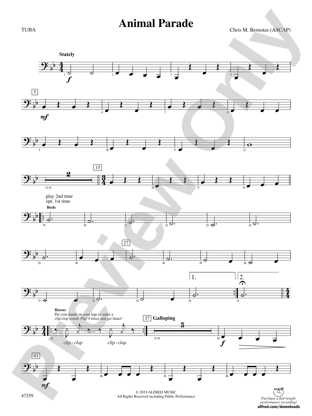 Animal Parade: Tuba