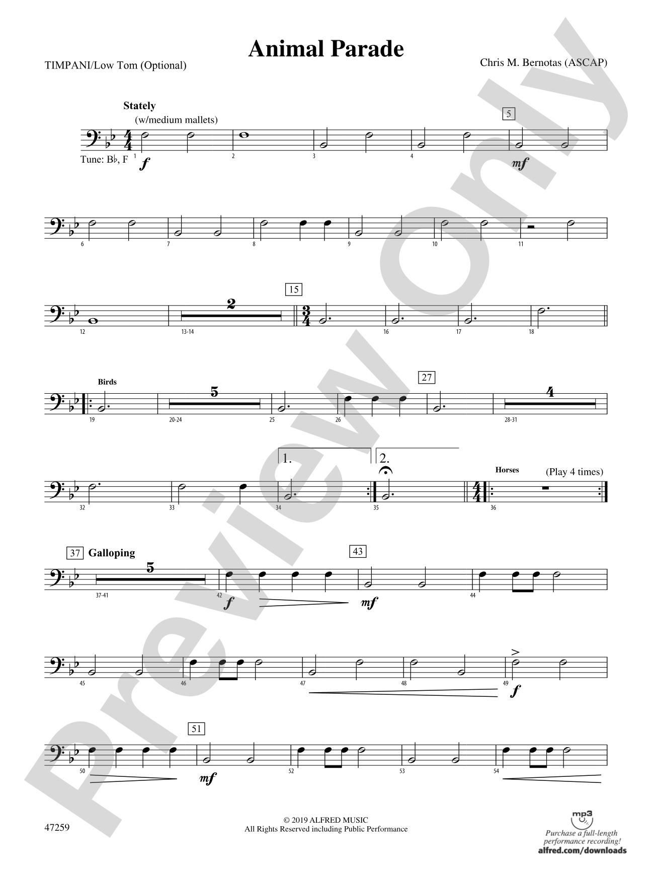 Animal Parade: Timpani