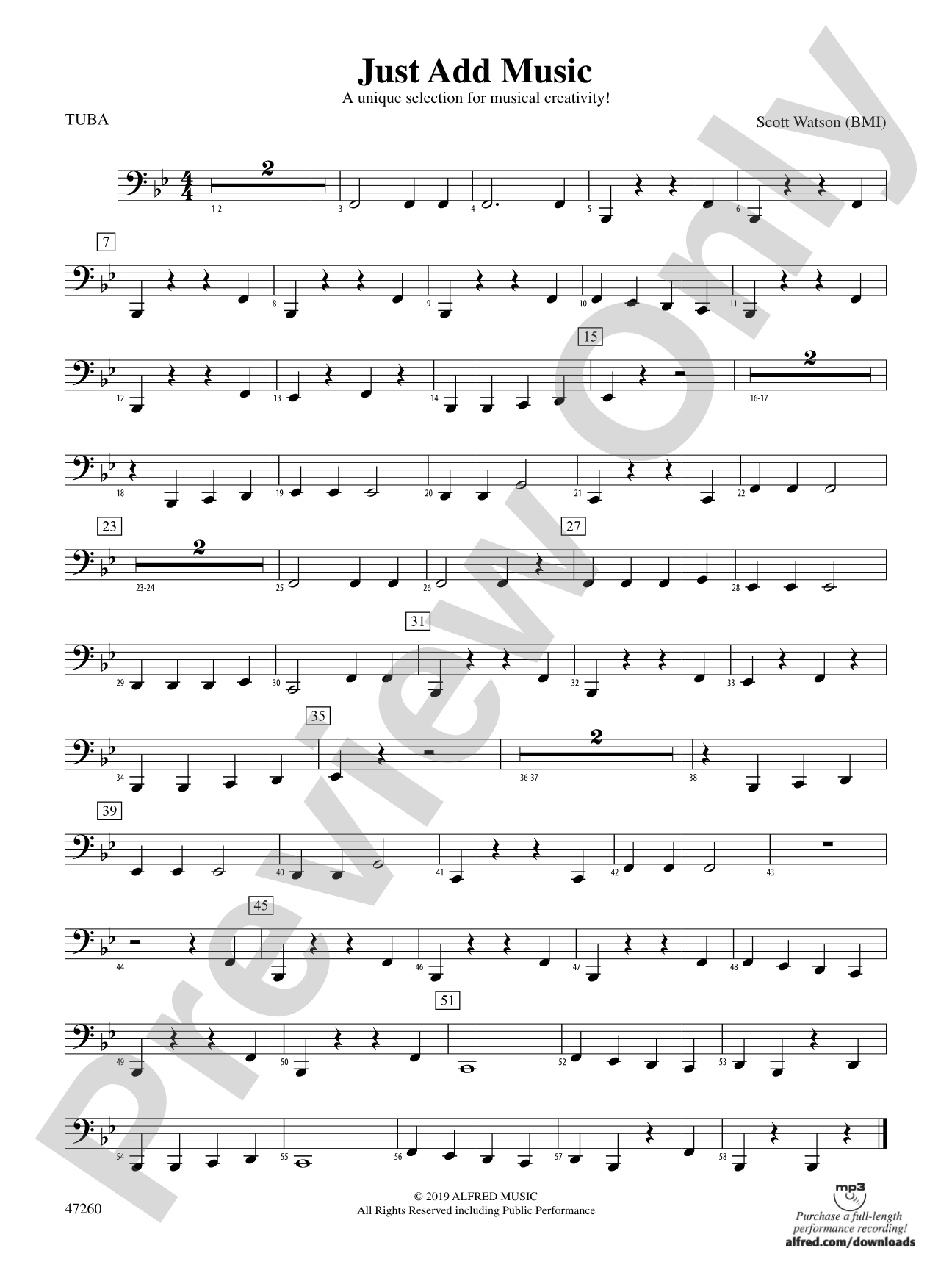 Just Add Music: Tuba