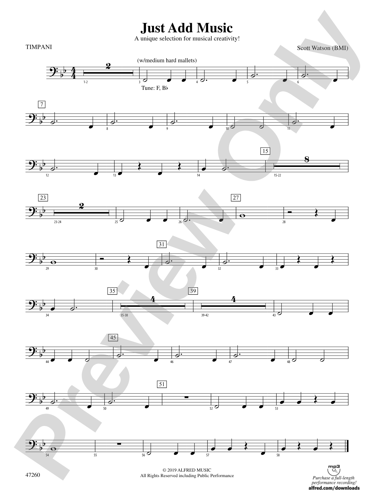 Just Add Music: Timpani