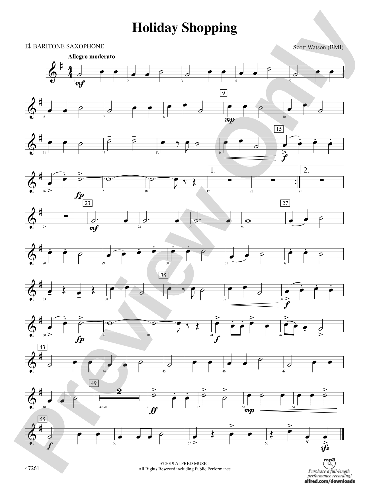 Holiday Shopping: E-flat Baritone Saxophone
