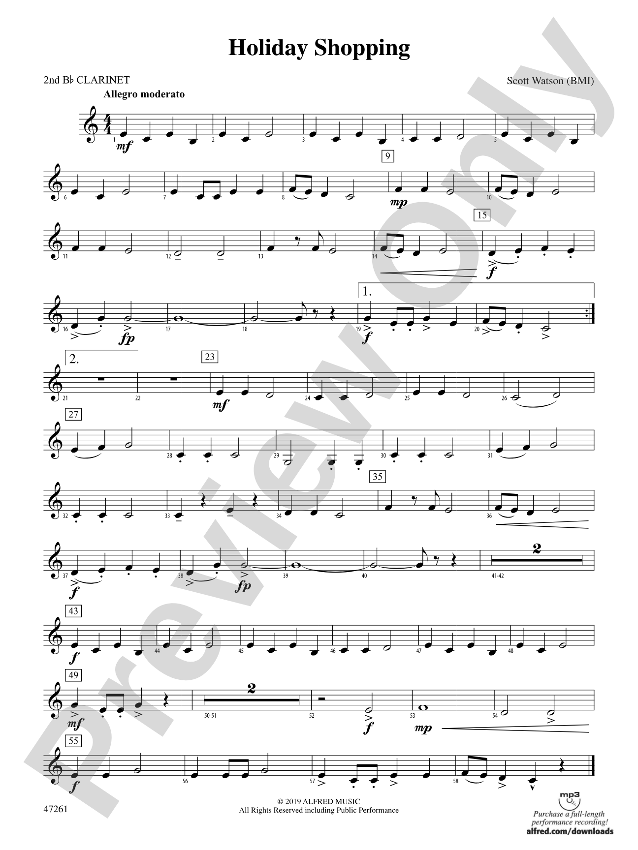Holiday Shopping: 2nd B-flat Clarinet