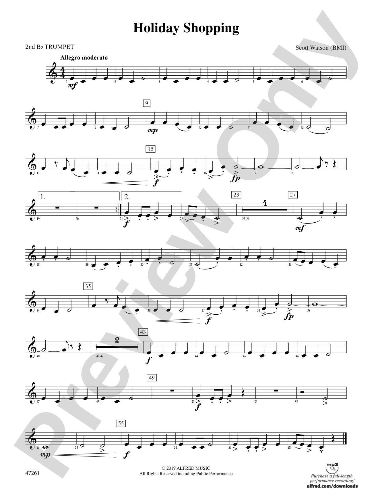 Holiday Shopping: 2nd B-flat Trumpet