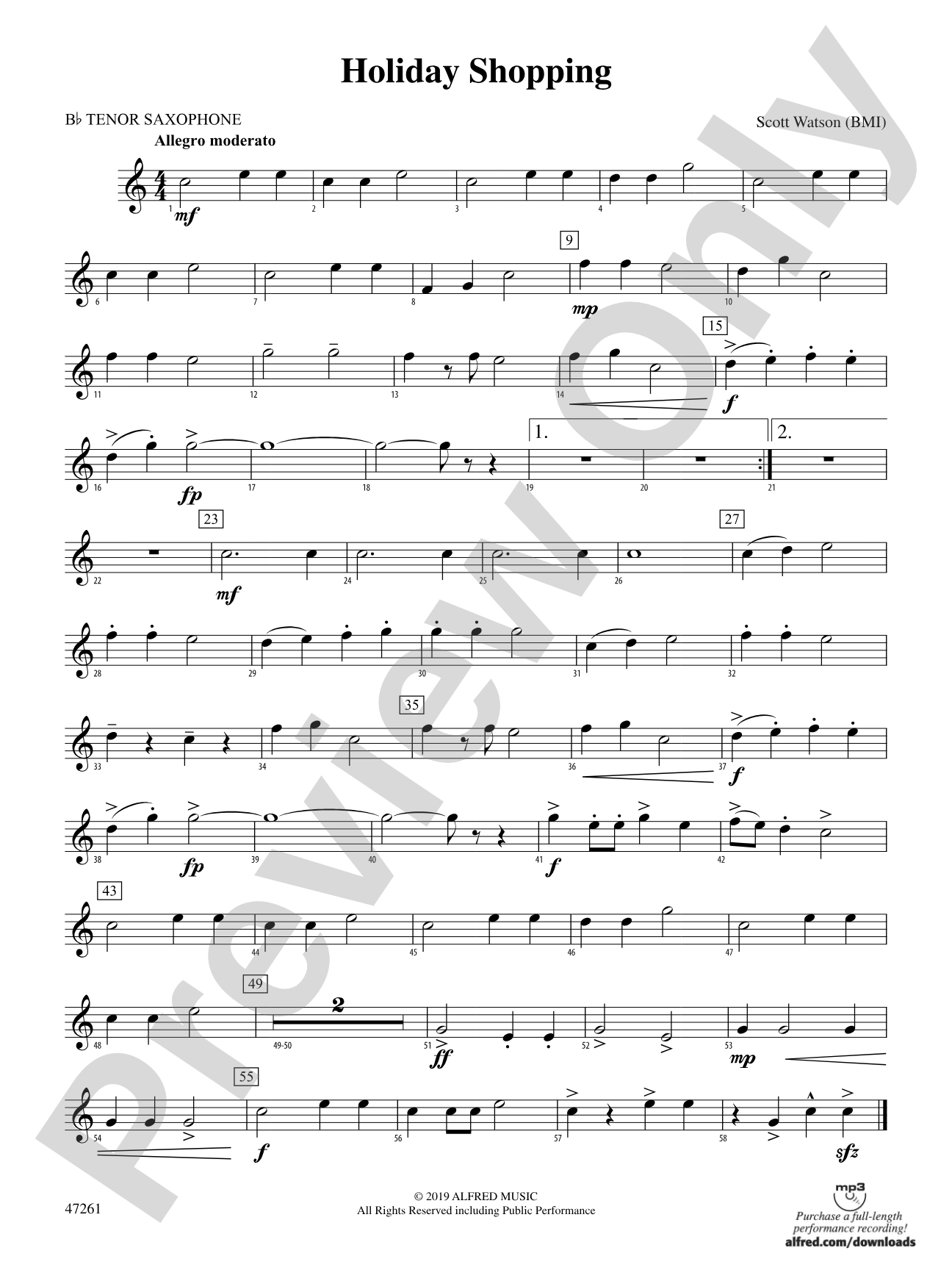 Holiday Shopping: B-flat Tenor Saxophone