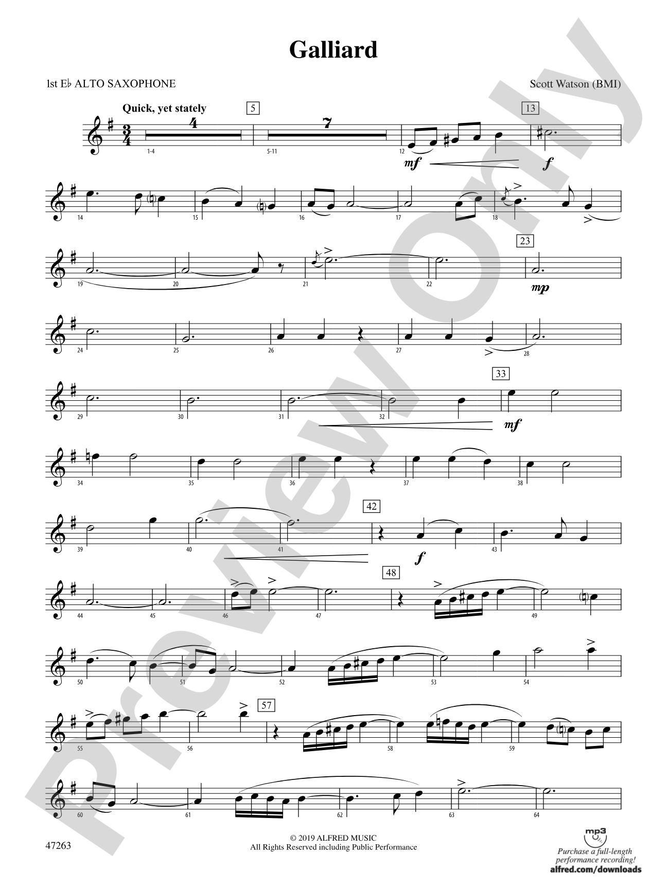 Galliard: E-flat Alto Saxophone