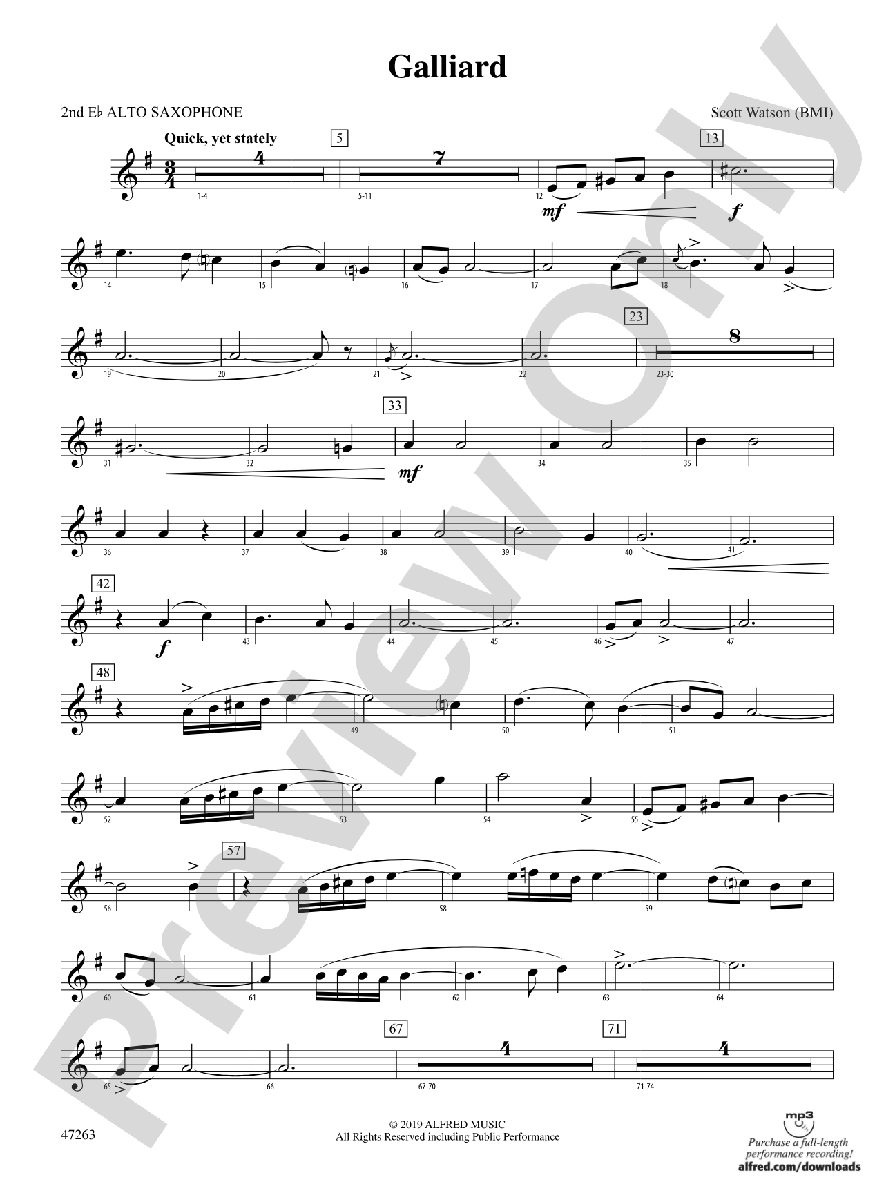 Galliard: 2nd E-flat Alto Saxophone