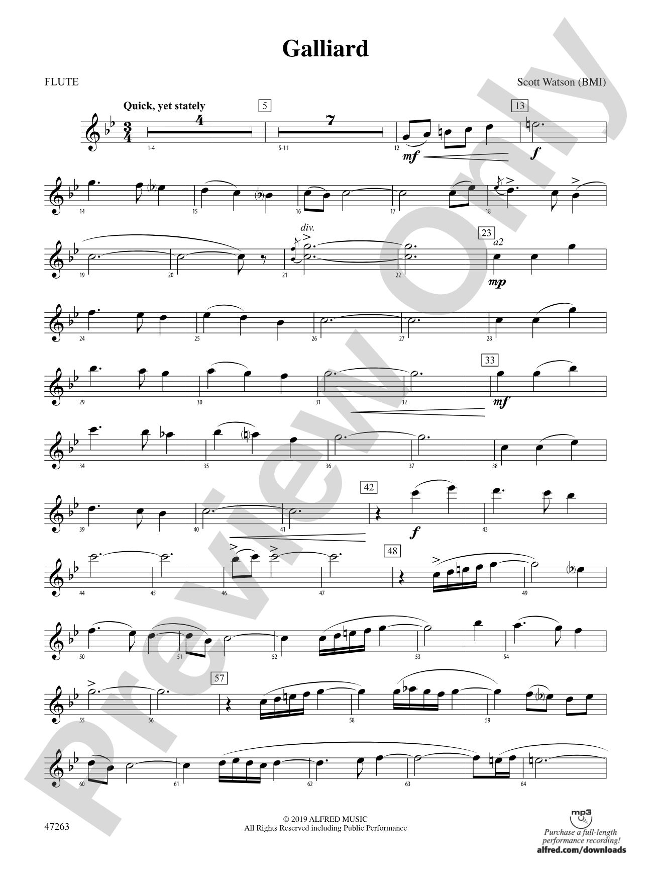 Galliard: Flute
