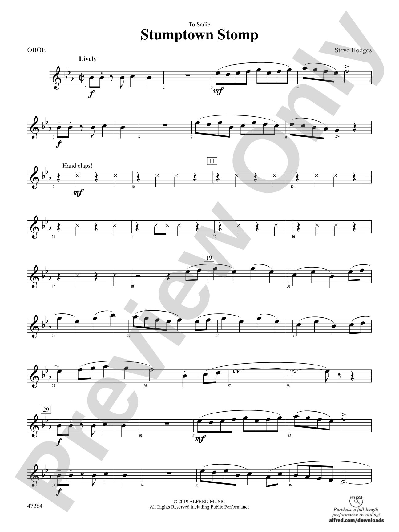 Stumptown Stomp: Oboe