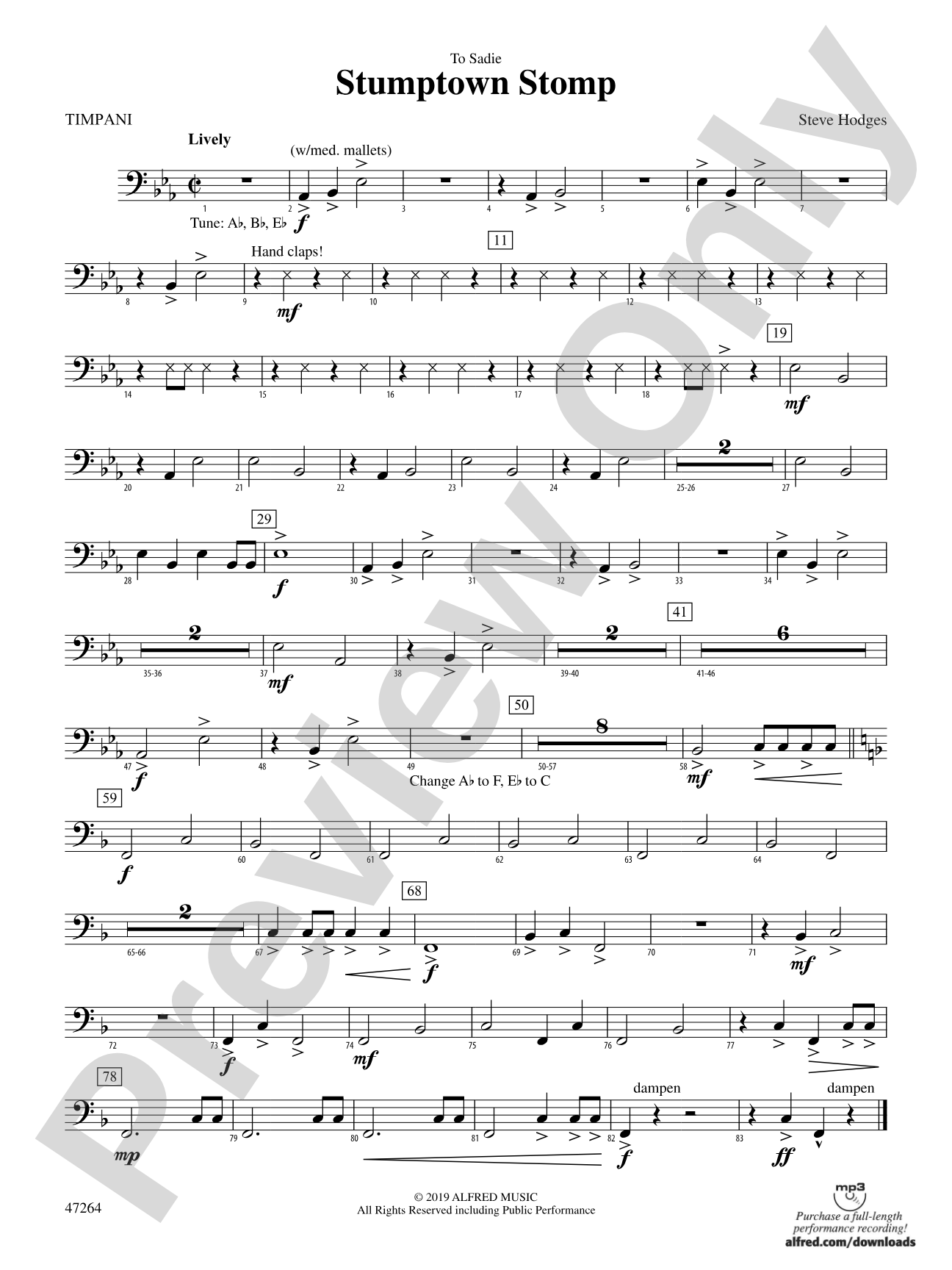 Stumptown Stomp: Timpani