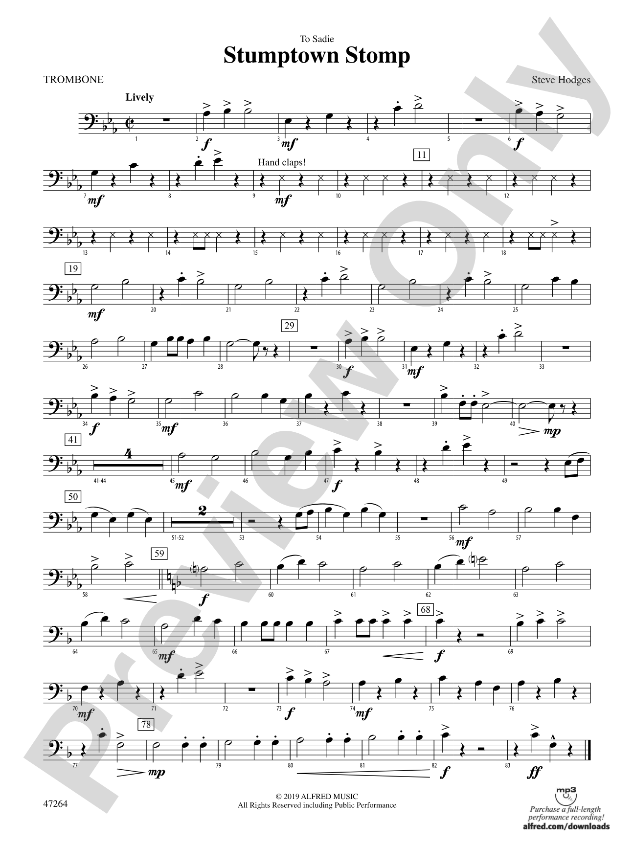 Stumptown Stomp: 1st Trombone