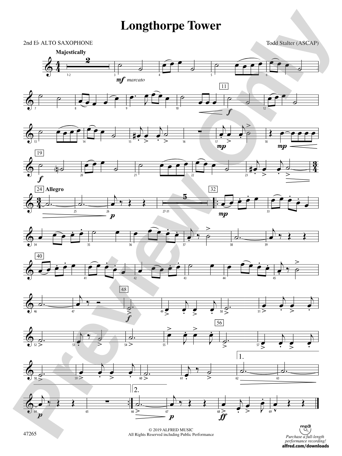 Longthorpe Tower: 2nd E-flat Alto Saxophone