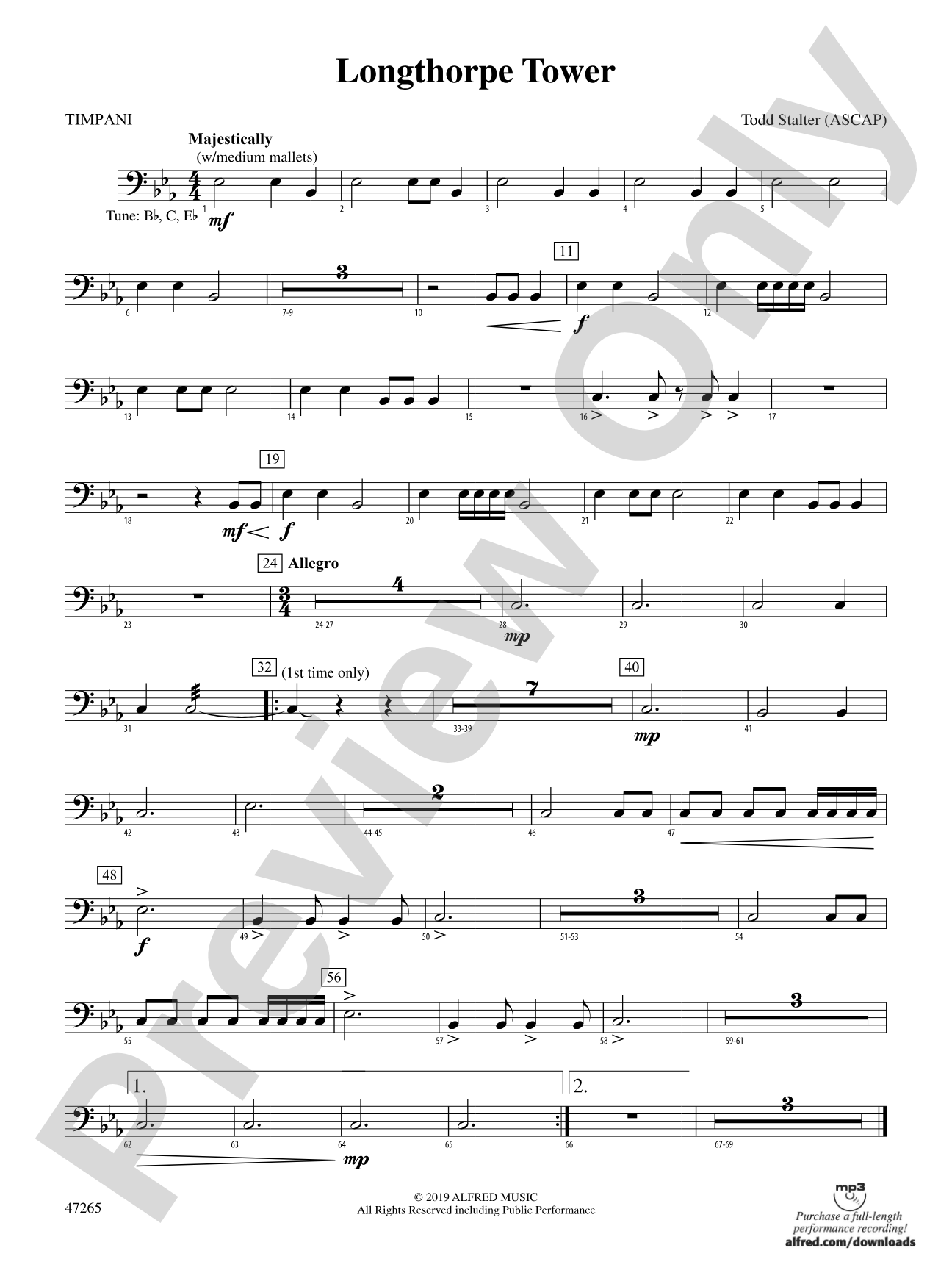 Longthorpe Tower: Timpani