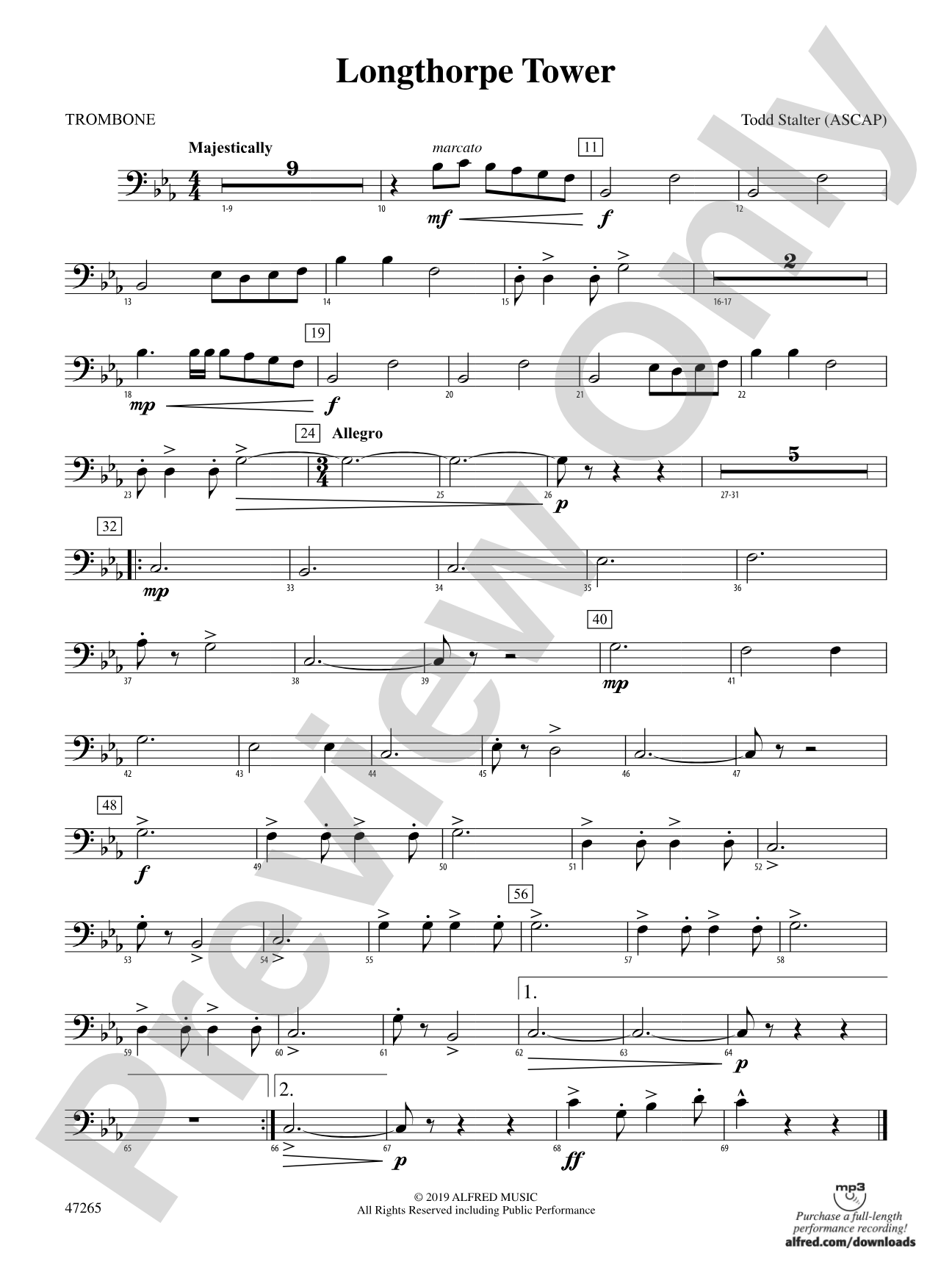 Longthorpe Tower: 1st Trombone