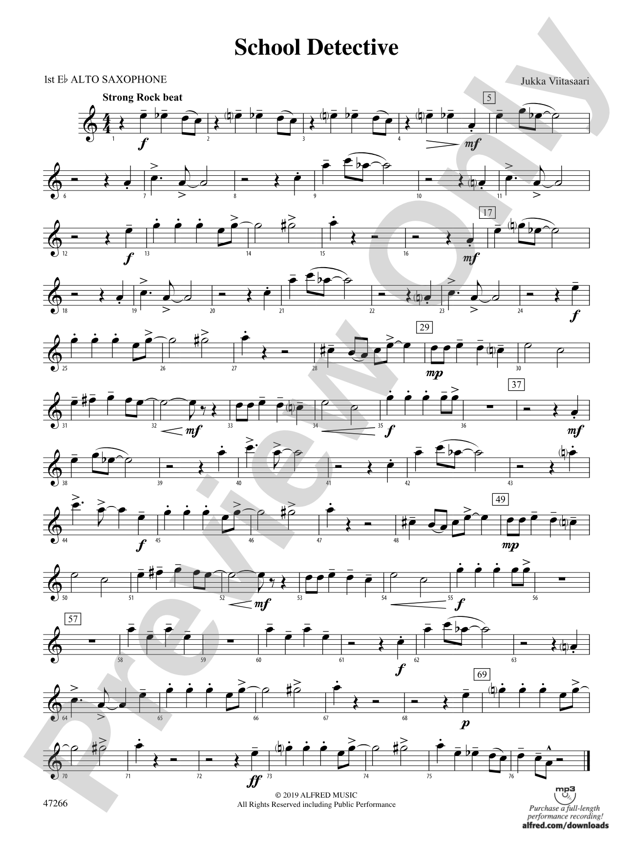 School Detective: E-flat Alto Saxophone
