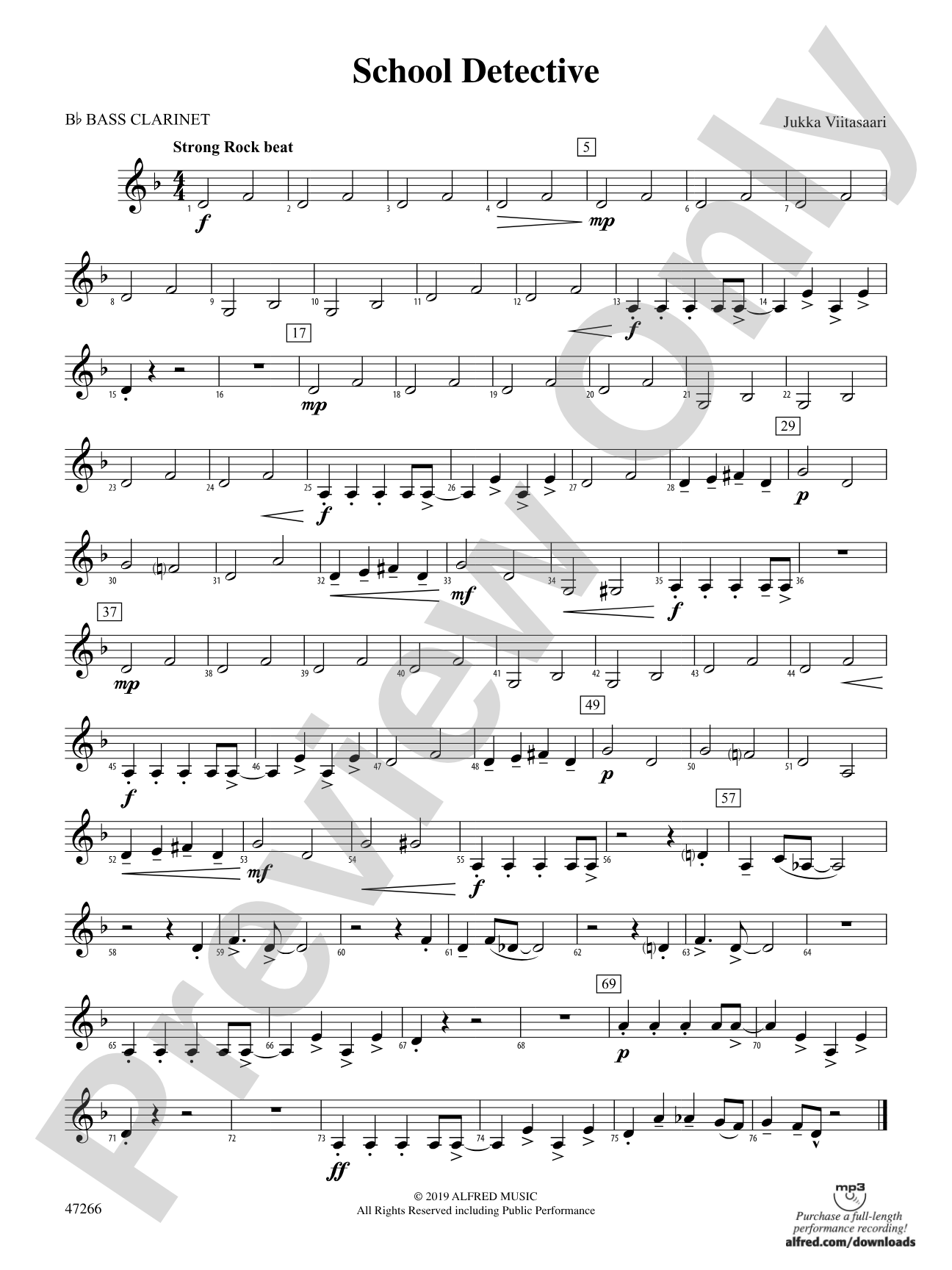 School Detective: B-flat Bass Clarinet
