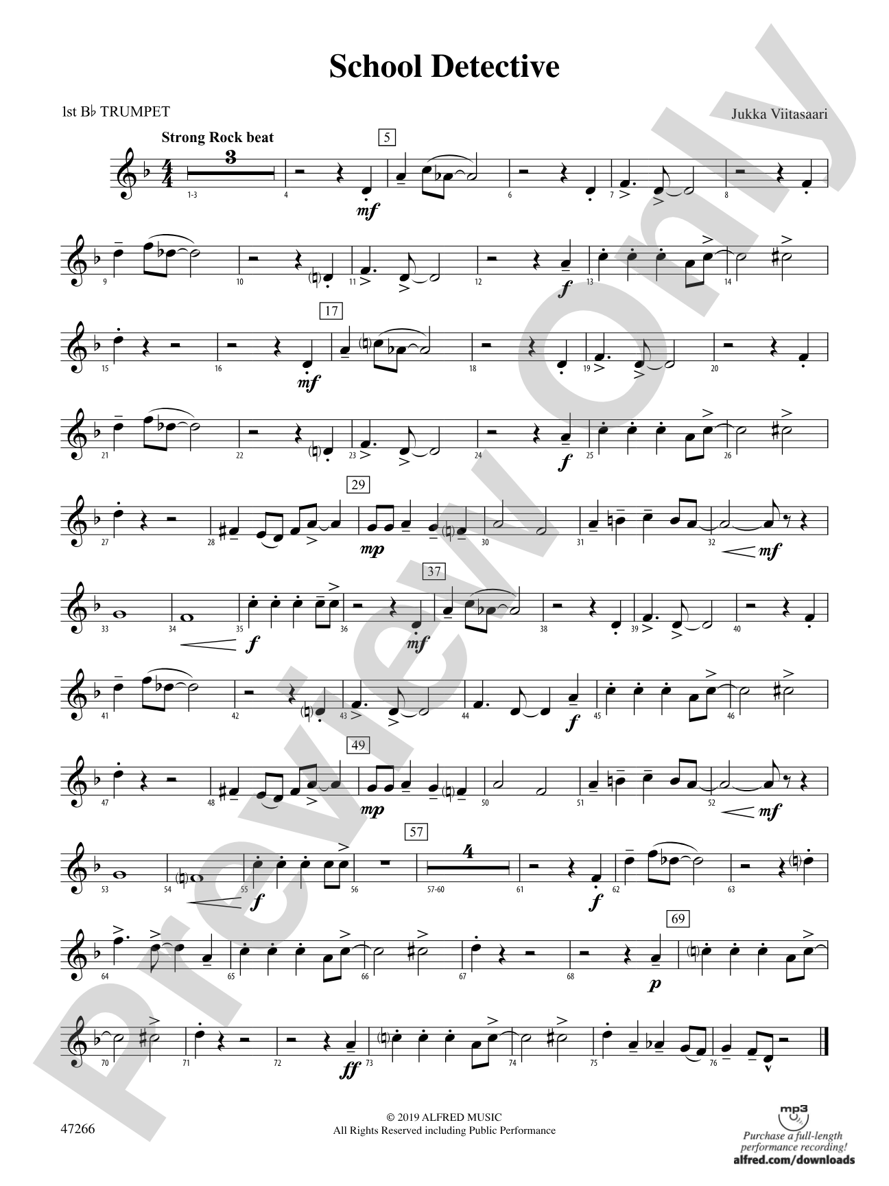 School Detective: 1st B-flat Trumpet