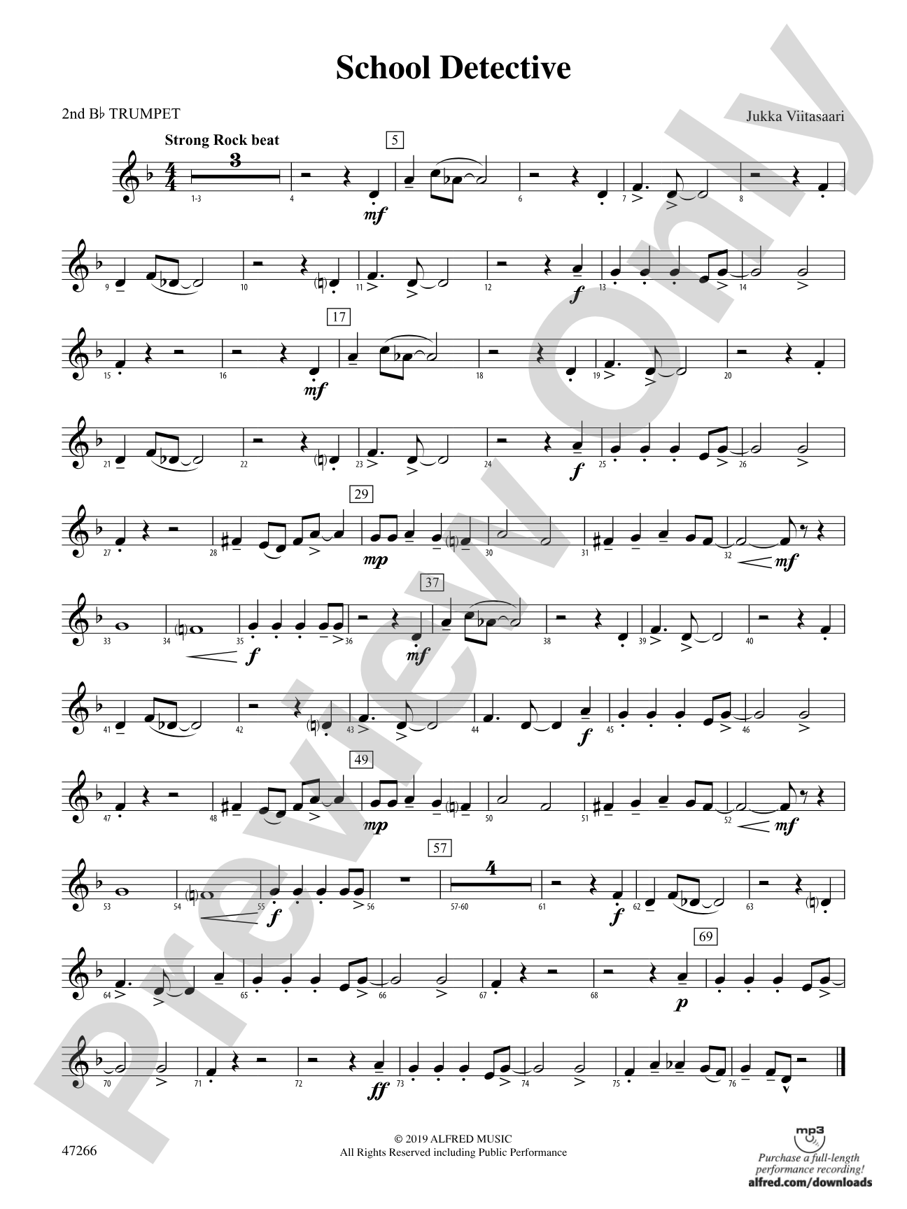 School Detective: 2nd B-flat Trumpet