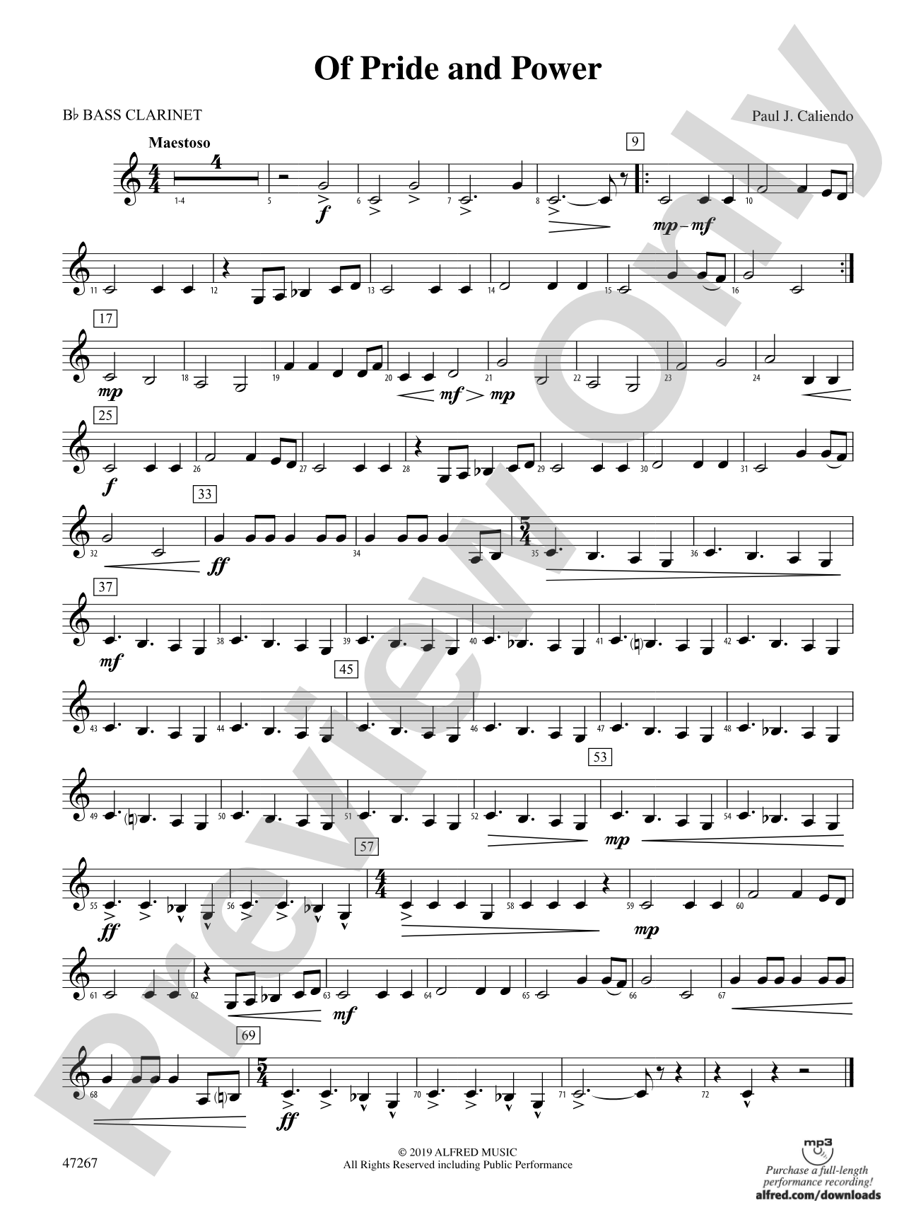 Of Pride and Power: B-flat Bass Clarinet