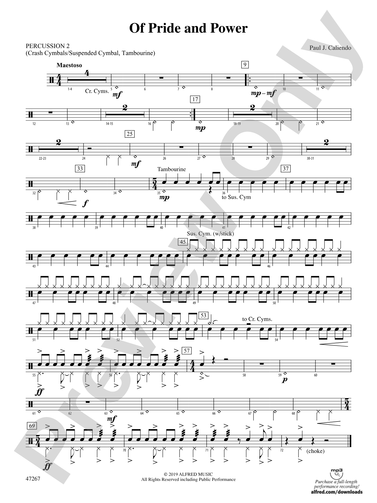 Of Pride and Power: 2nd Percussion