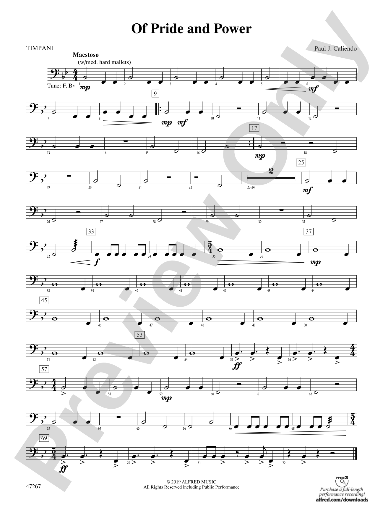 Of Pride and Power: Timpani